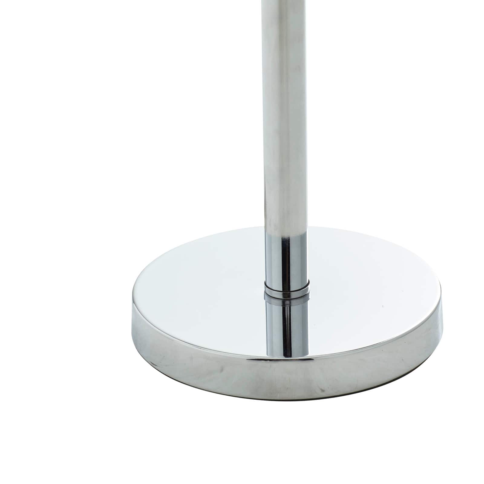 Silver Iron Contemporary Table Lamp, 30" x 13" x 13"