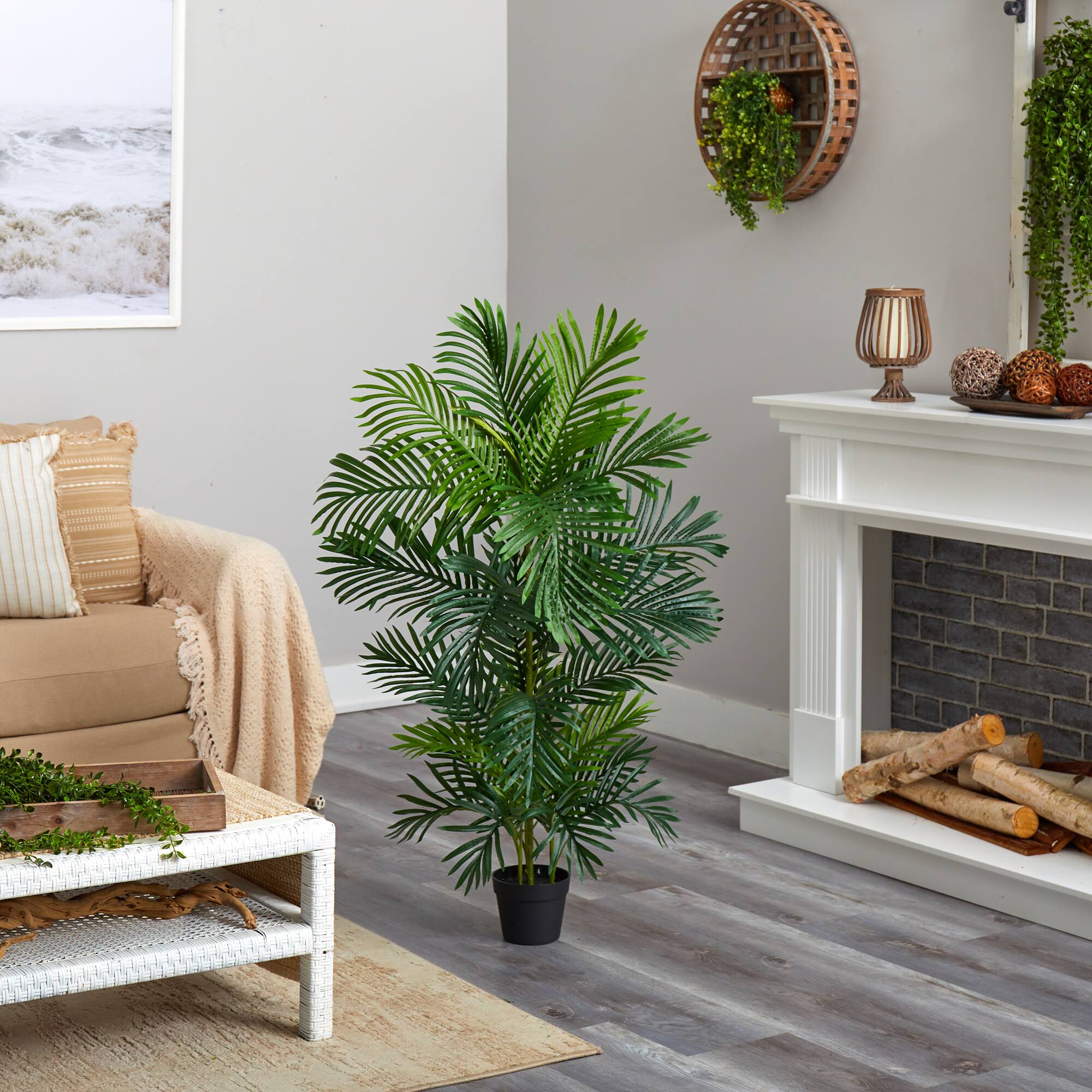4ft. Potted UV Resistant Areca Palm Tree