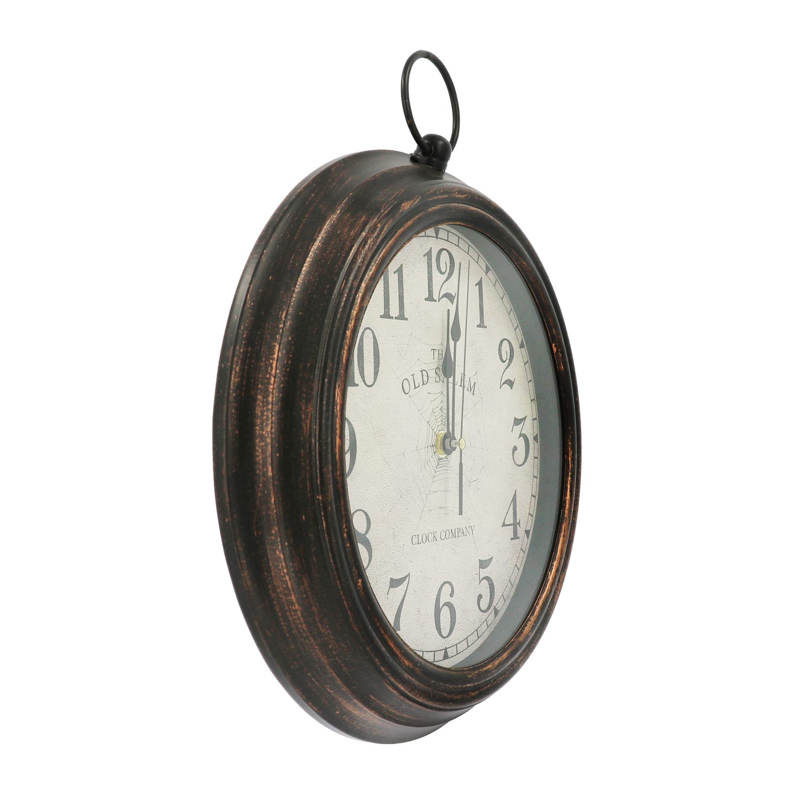 12.25" Old Salem Round Wall Clock in Antique Copper Frame by Ashland®