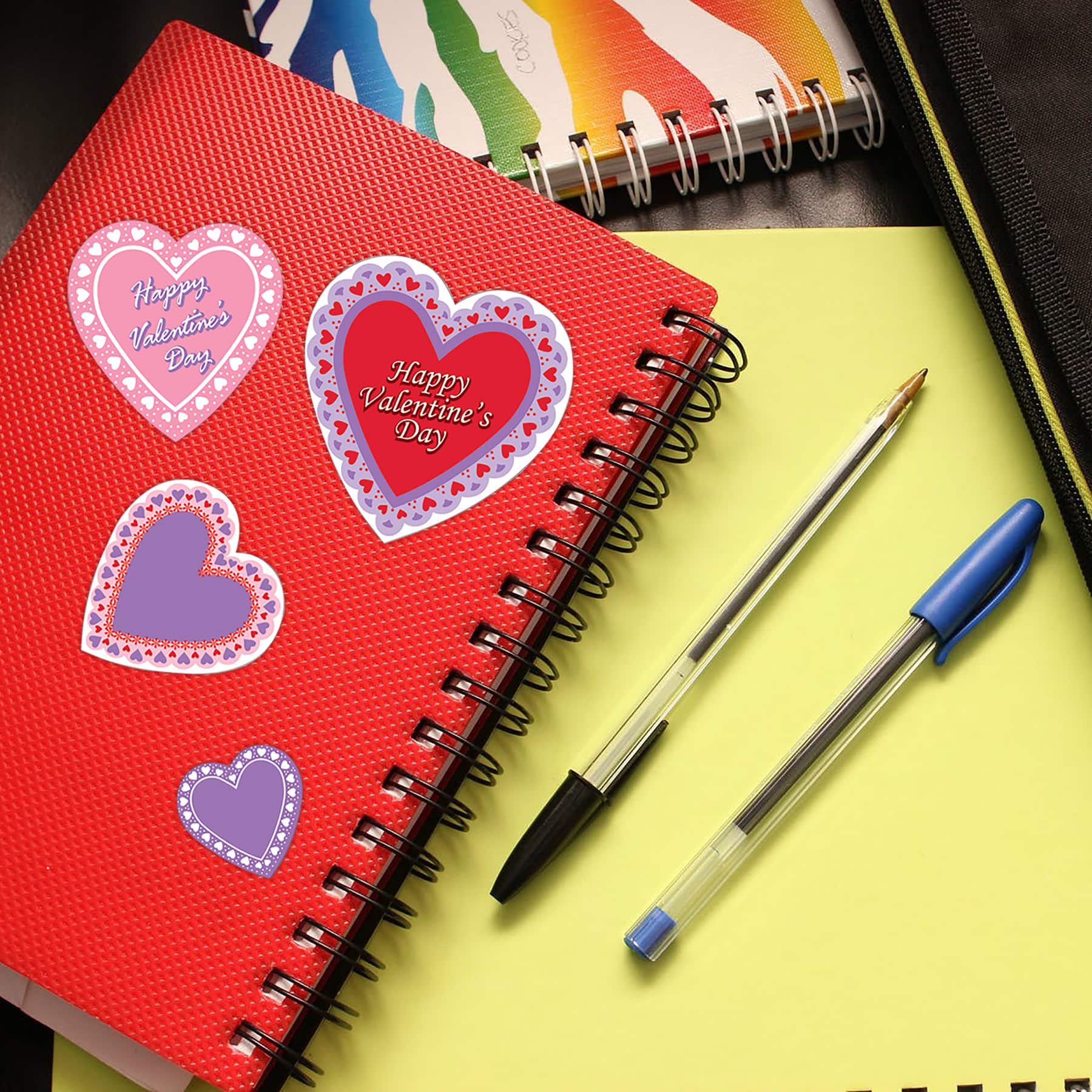 Beistle Heart Sticker Sheets, 6ct.