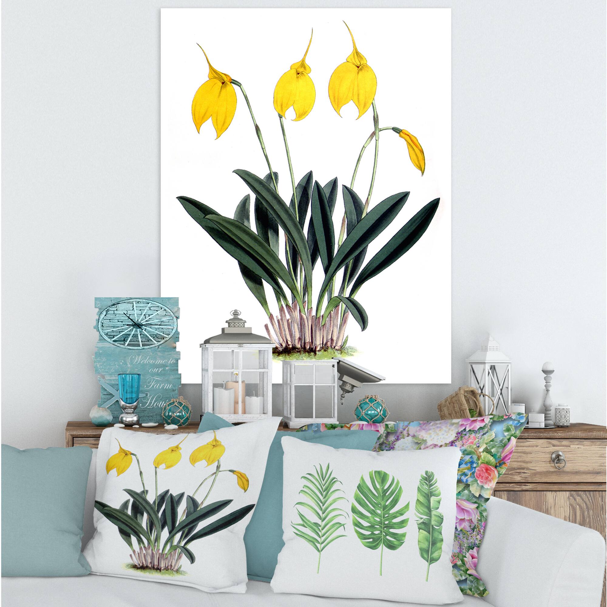 Designart - Retro Orchid Flowers