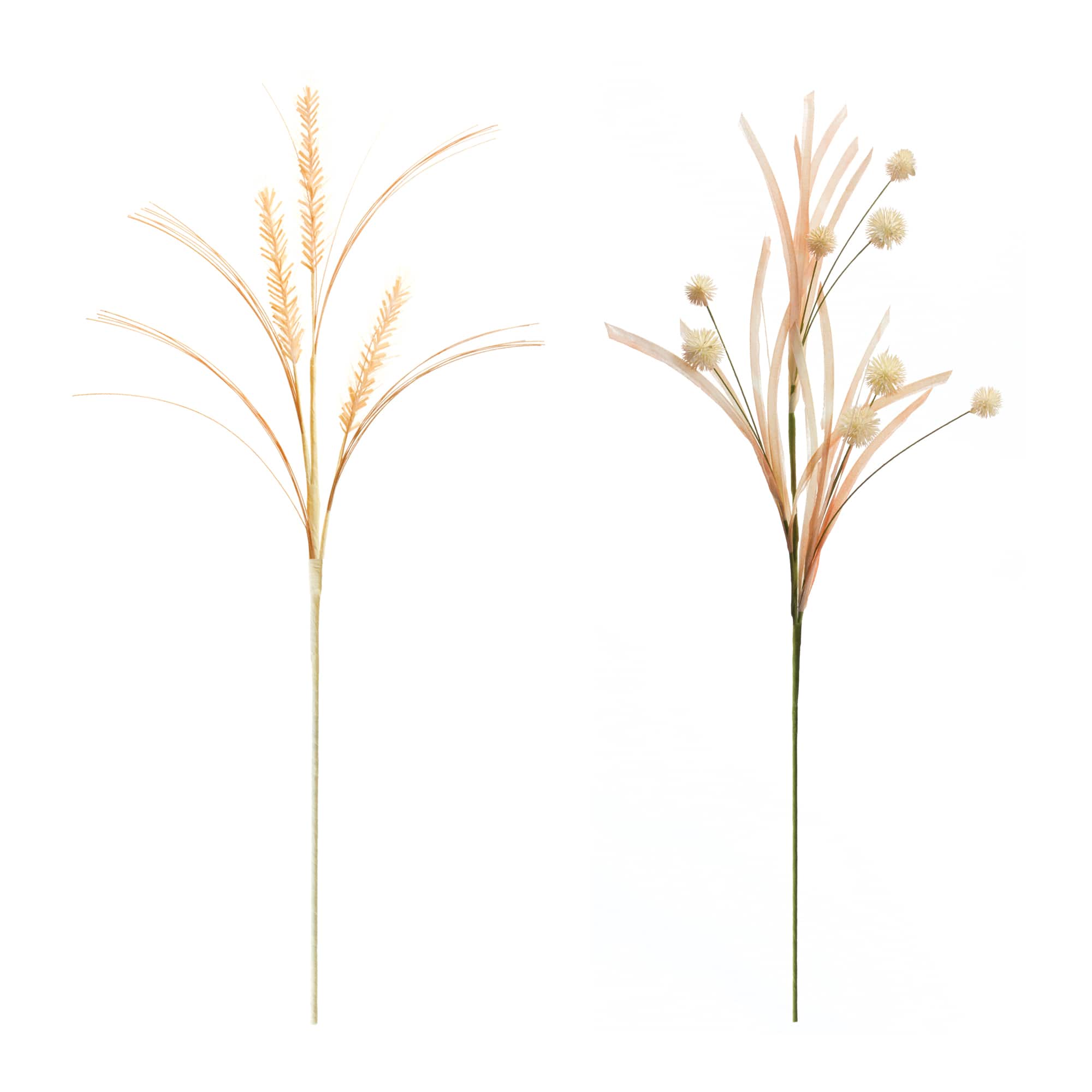 Cream & Pink Foxtail & Pod Spray, 12ct.