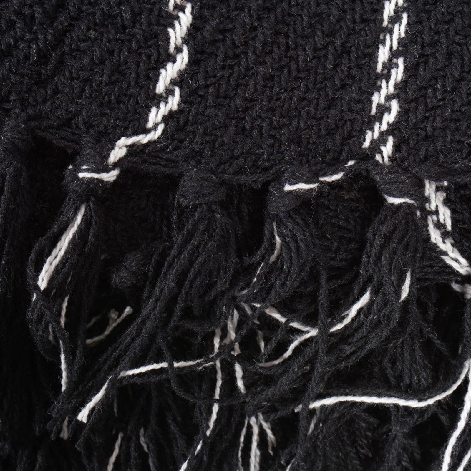 DII® Black Checked Plaid Throw