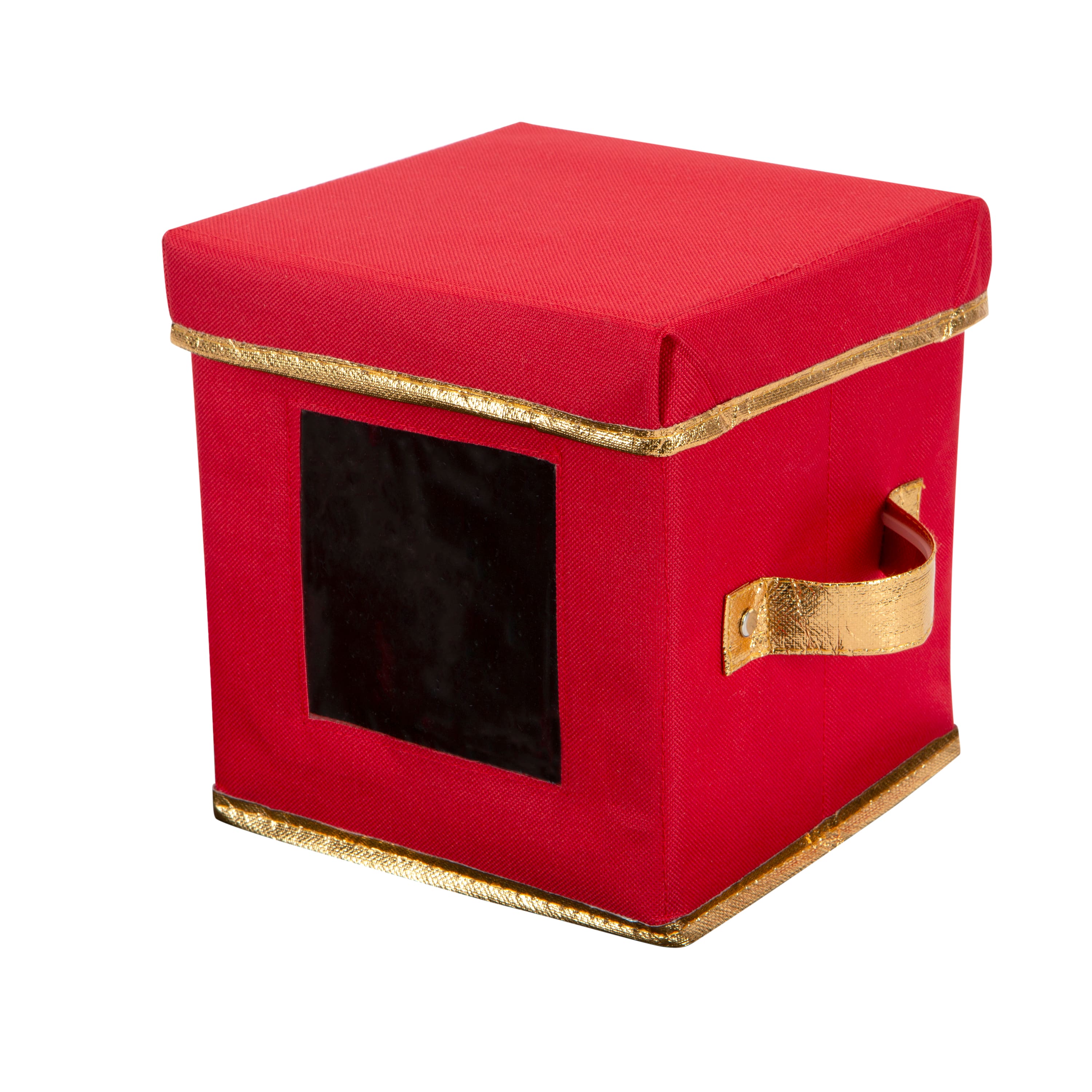 Simplify Holiday Saucer Plate Dinnerware Storage Box with 12 Felt Dividers
