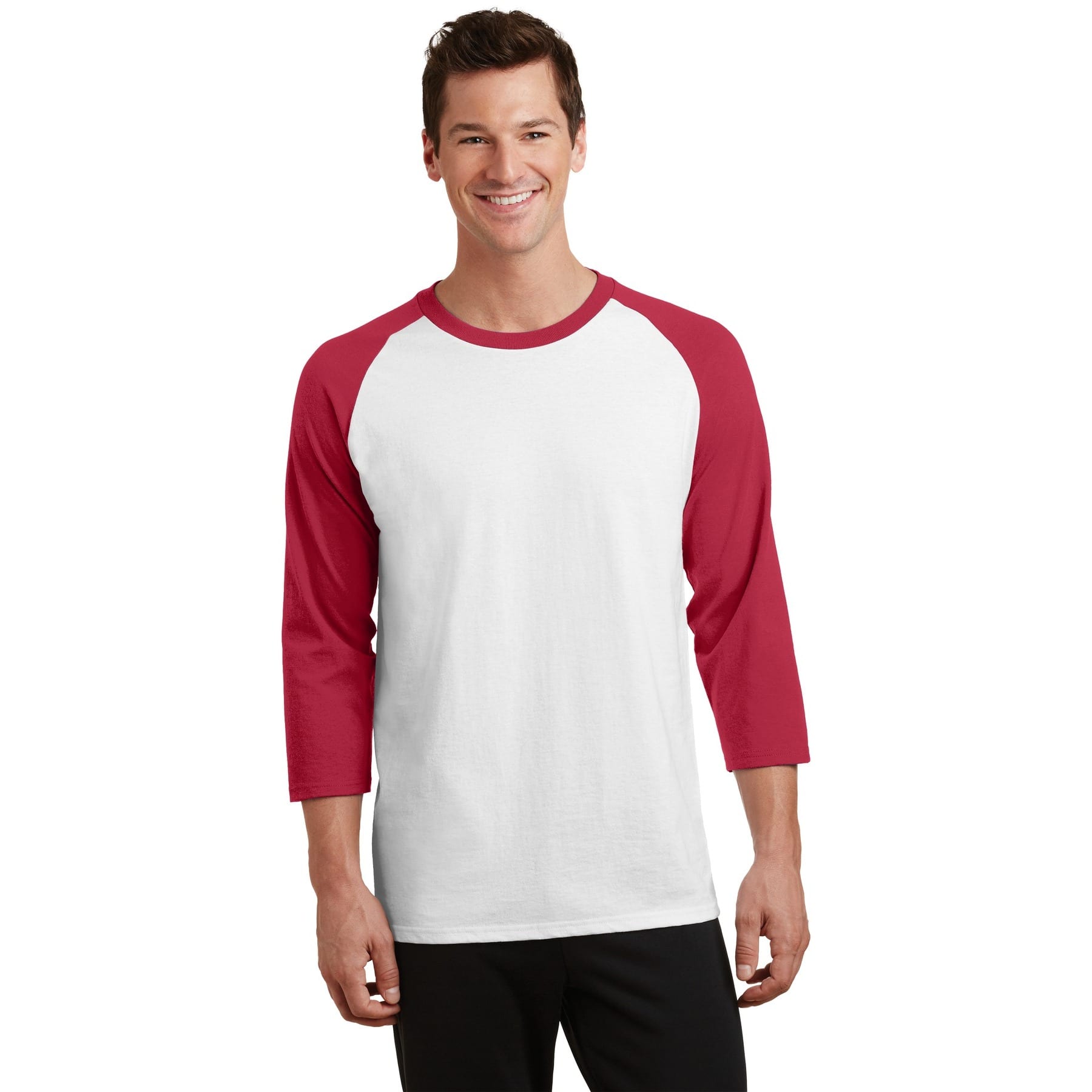 Port & Company® Core Blend 3/4-Sleeve Raglan Tee