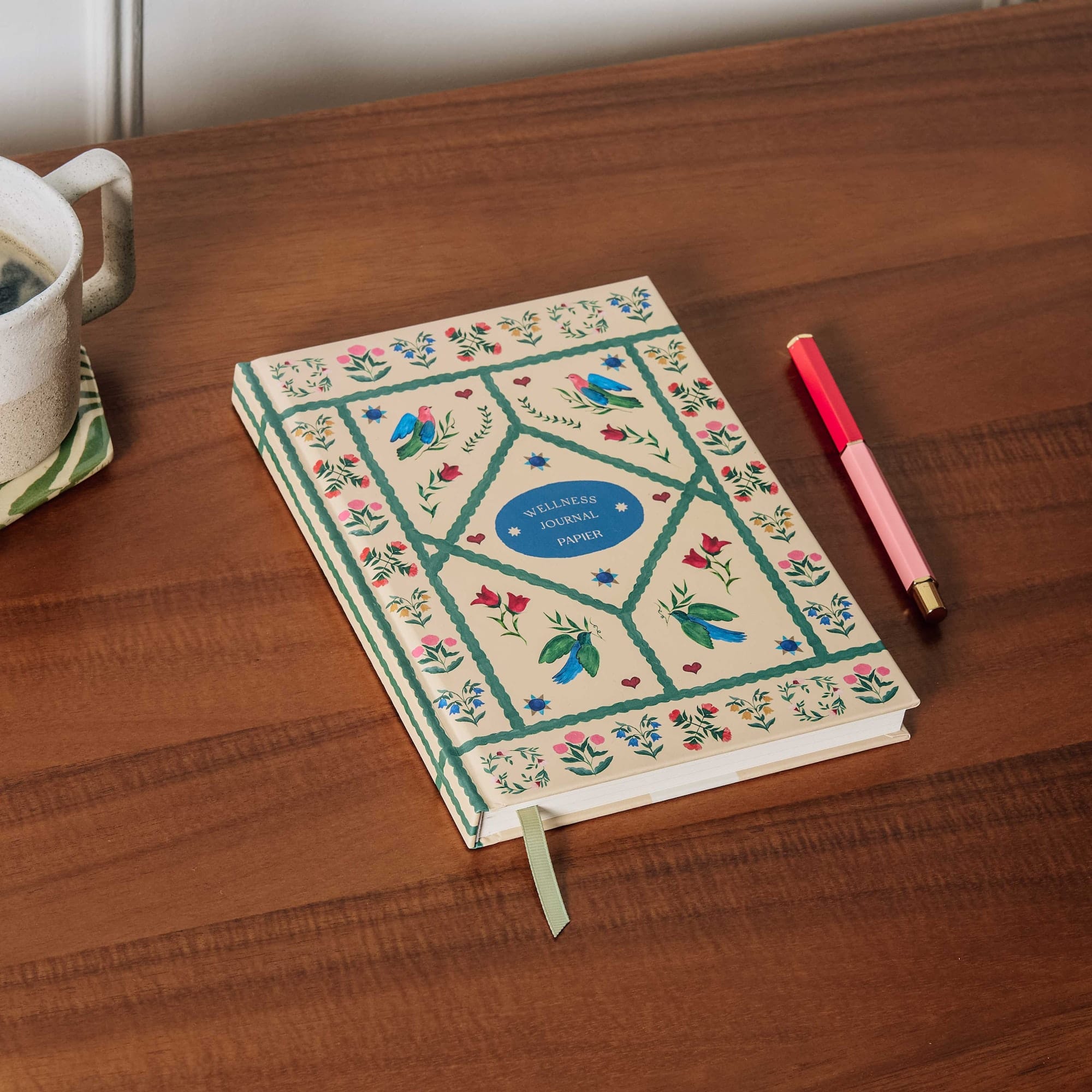 Papier 6" x 8.5" Quilted Daydream Hardcover Guided Wellness Journal