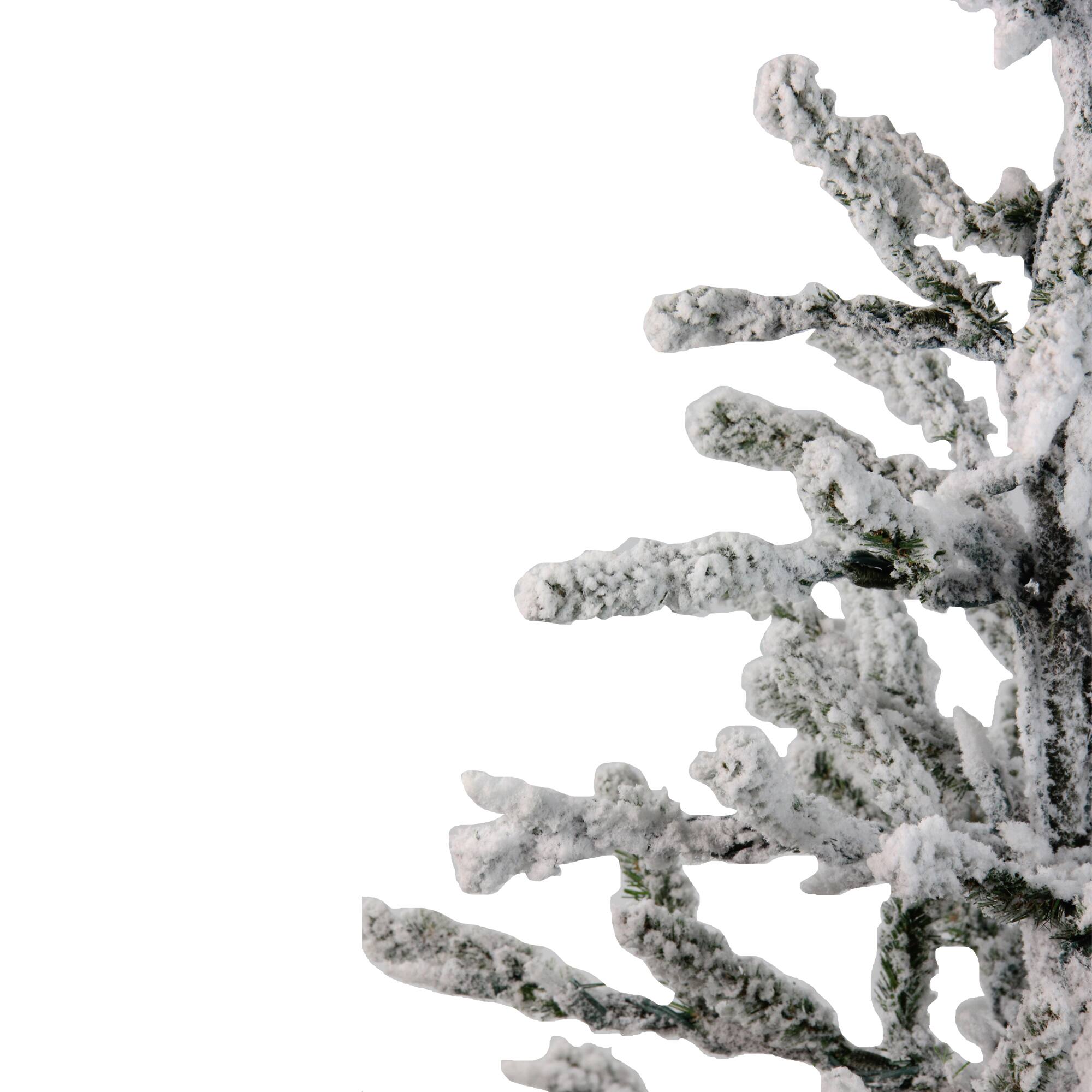 3ft. Unlit Flocked Alpine Coral Artificial Christmas Tree
