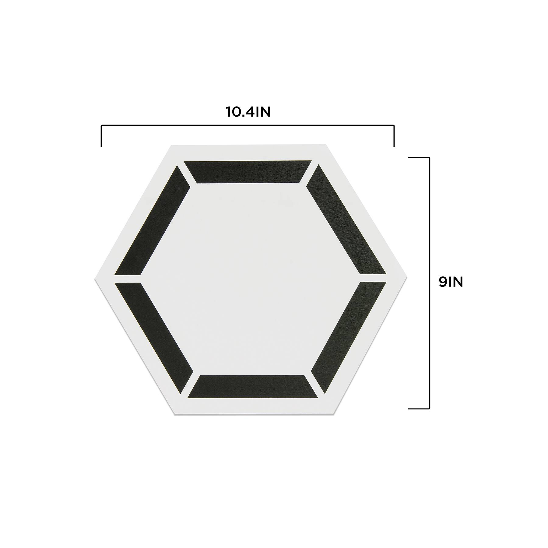 FloorPops Coltrane Peel & Stick Hexagon Floor Tiles