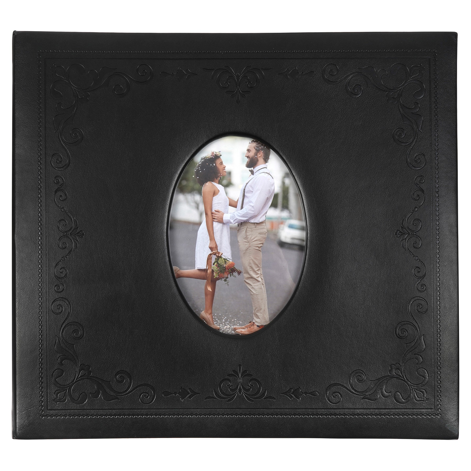 6 Pack: Black Embossed Scrapbook Album by Recollections™