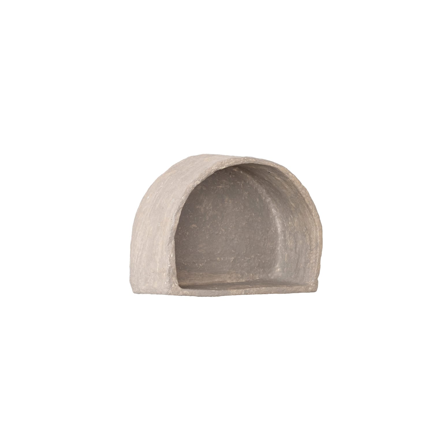 Hello Honey® Gray Paper Mache Half Moon Wall Shelf