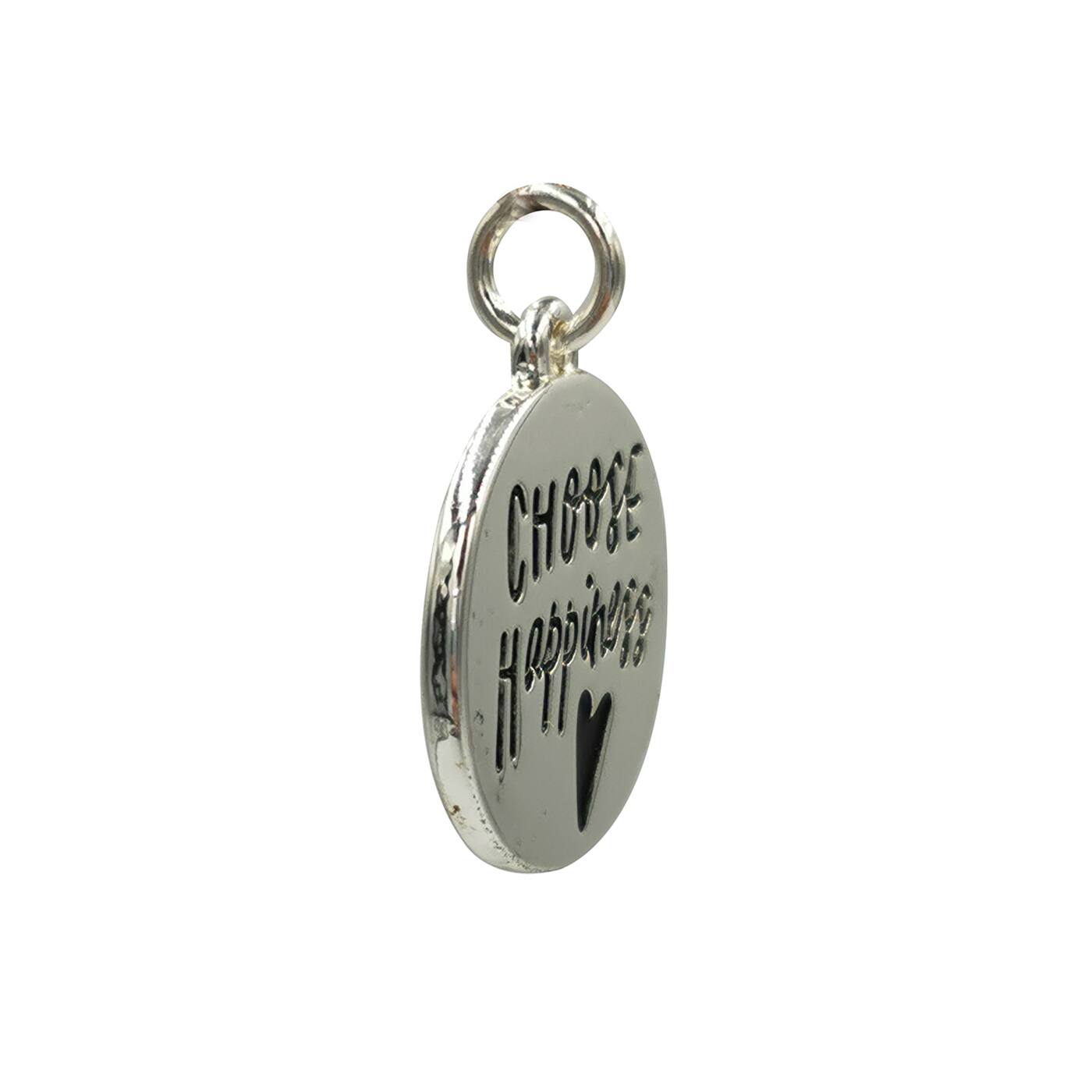 Silver Plated Choose Happiness Charm by Bead Landing™