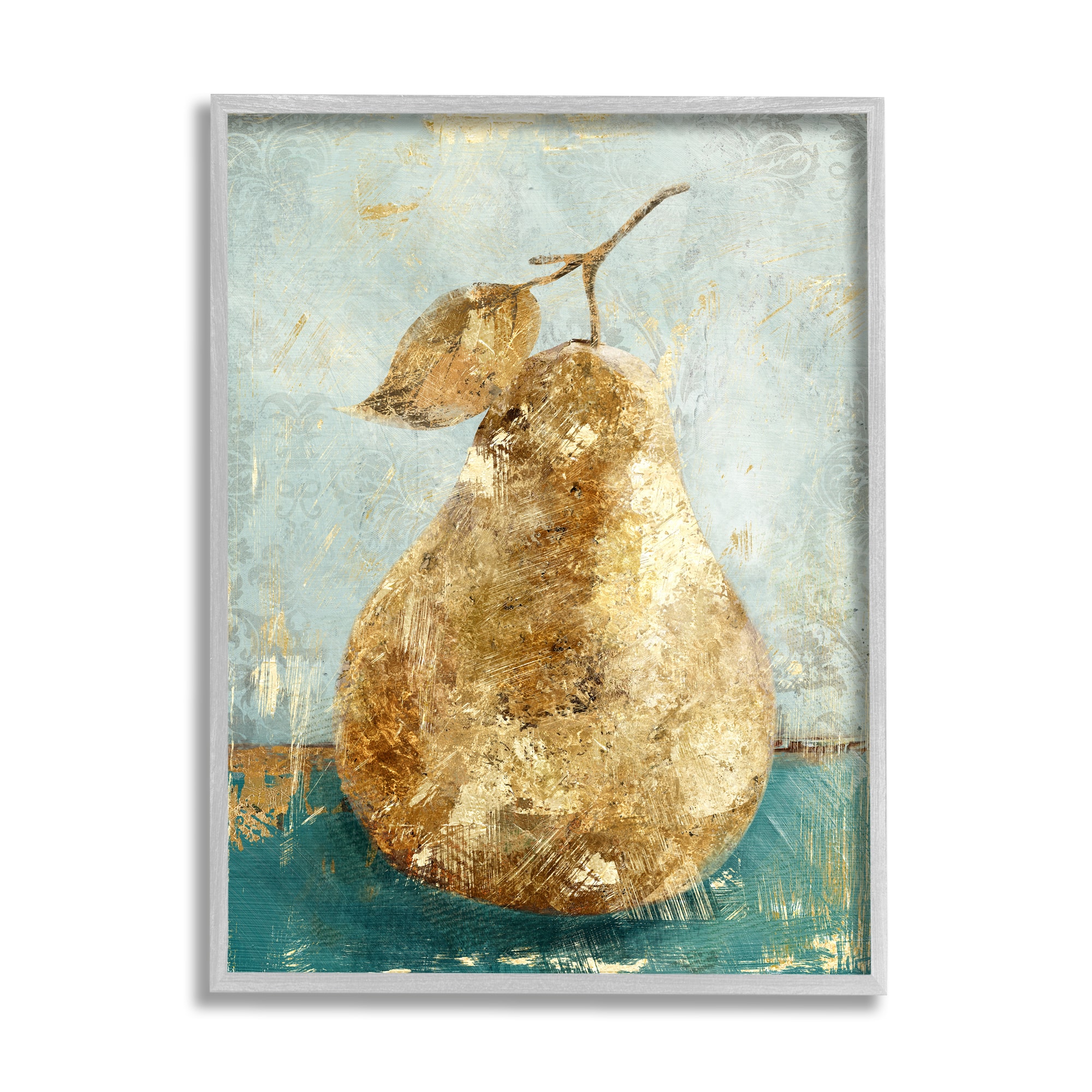 Stupell Industries Golden Pear Painting Wall Art in Frame