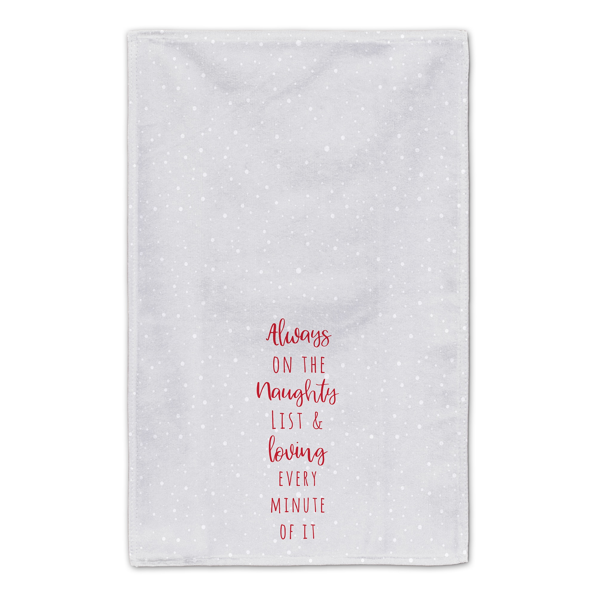 Always On Naughty List Tea Towels - Set of 2