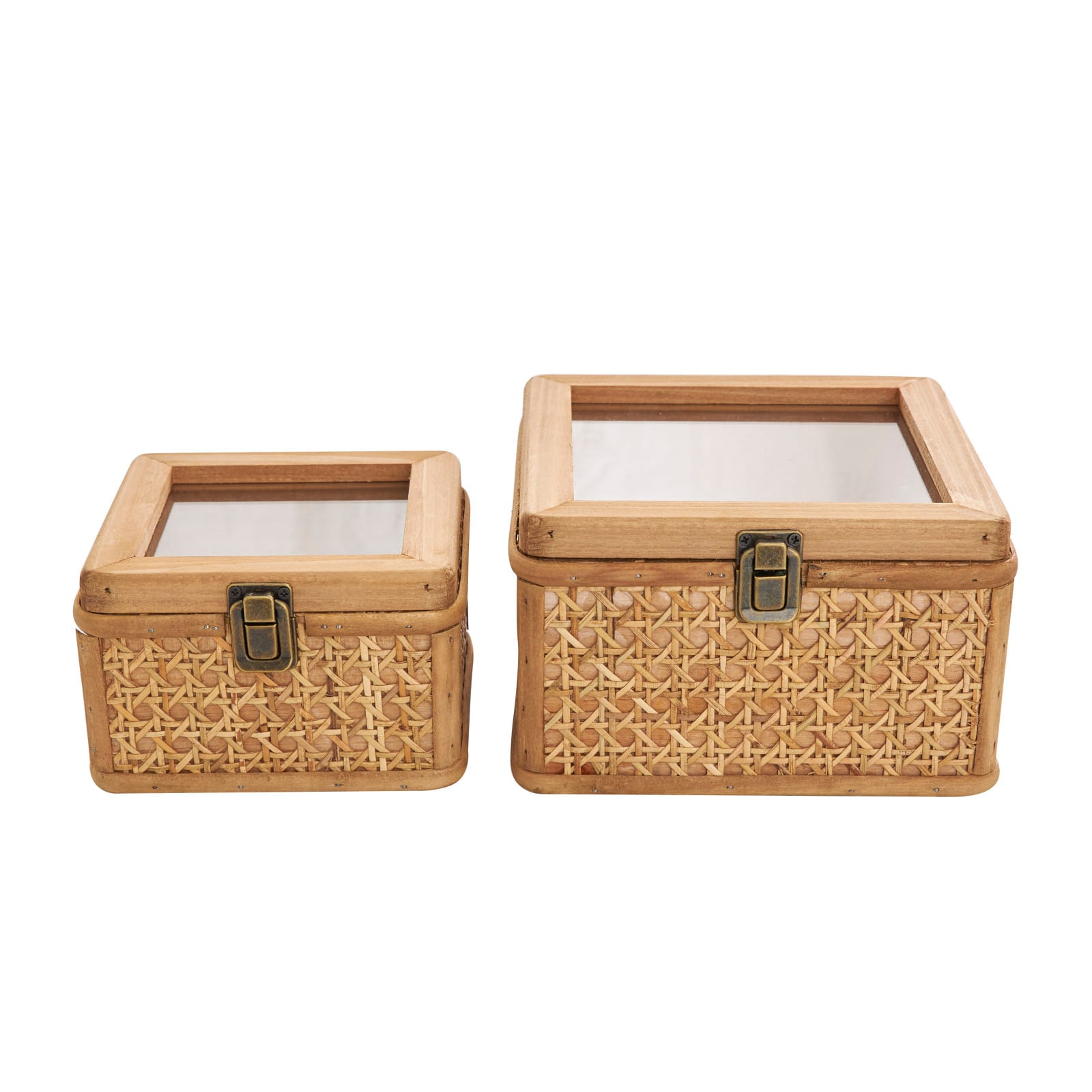 Brown Wooden Box Set