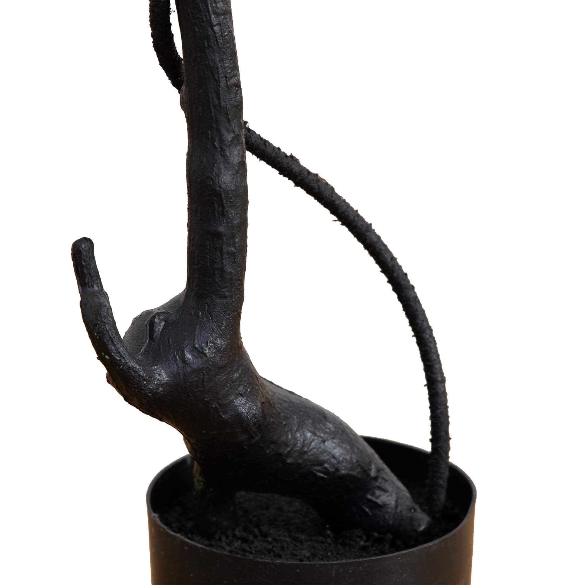 4ft. Halloween Black Maple Artificial Potted Tree
