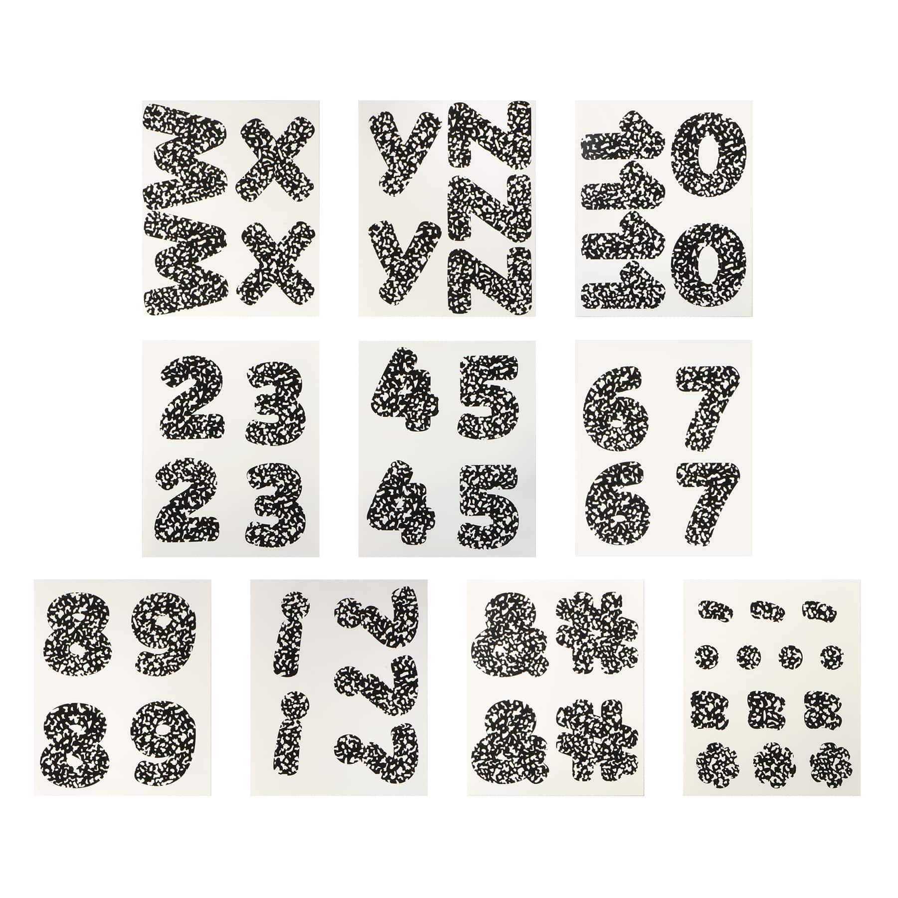 Class Rules! 4" Composition Alphabet Die Cuts by B2C™