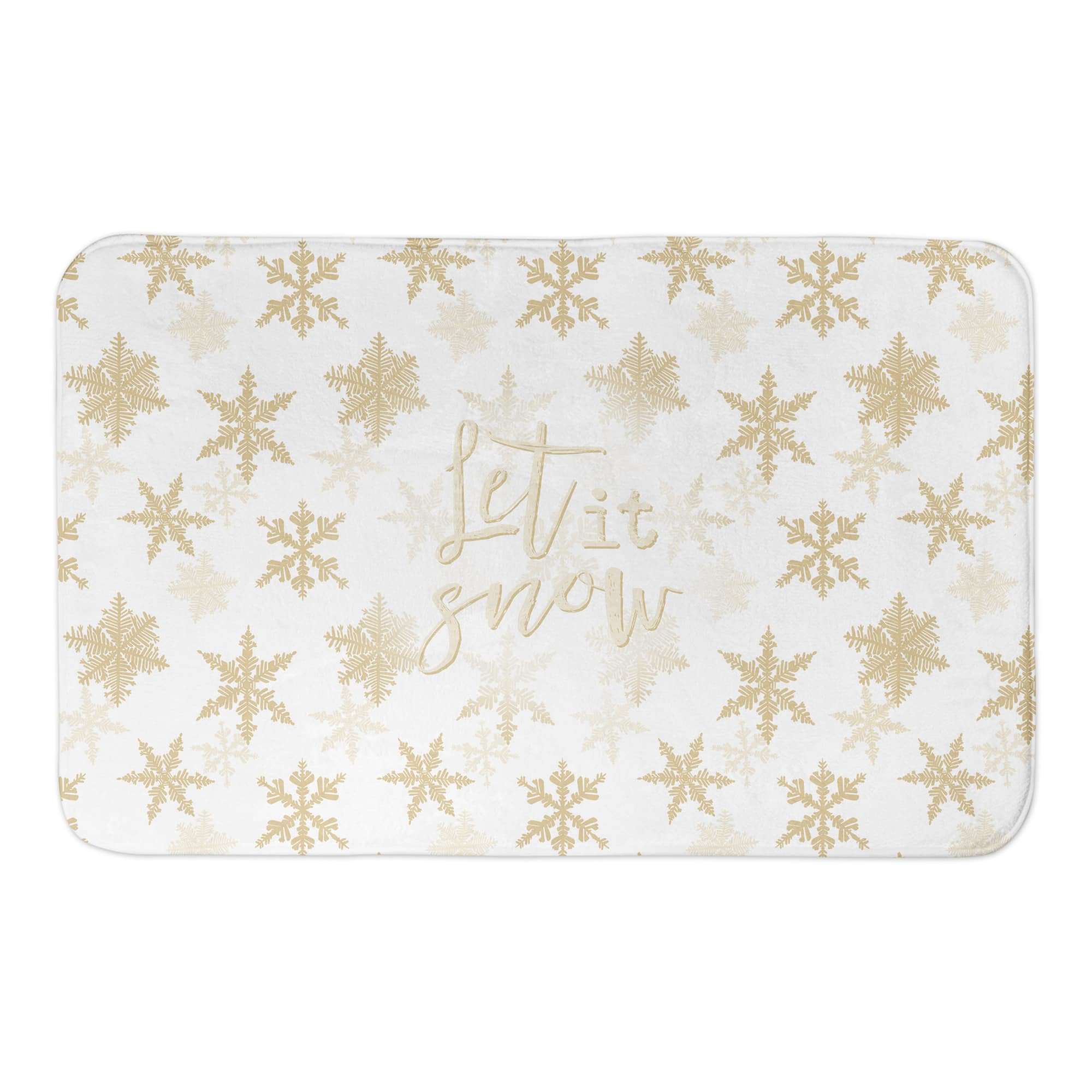 Let It Snow Bath Mat