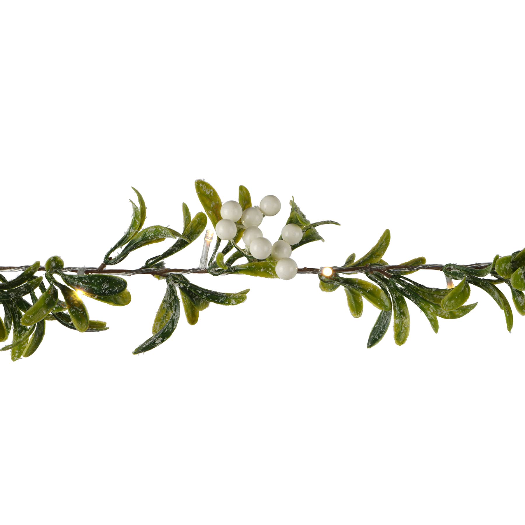 4.5ft. White Mistletoe LED Garland String Lights by Ashland®
