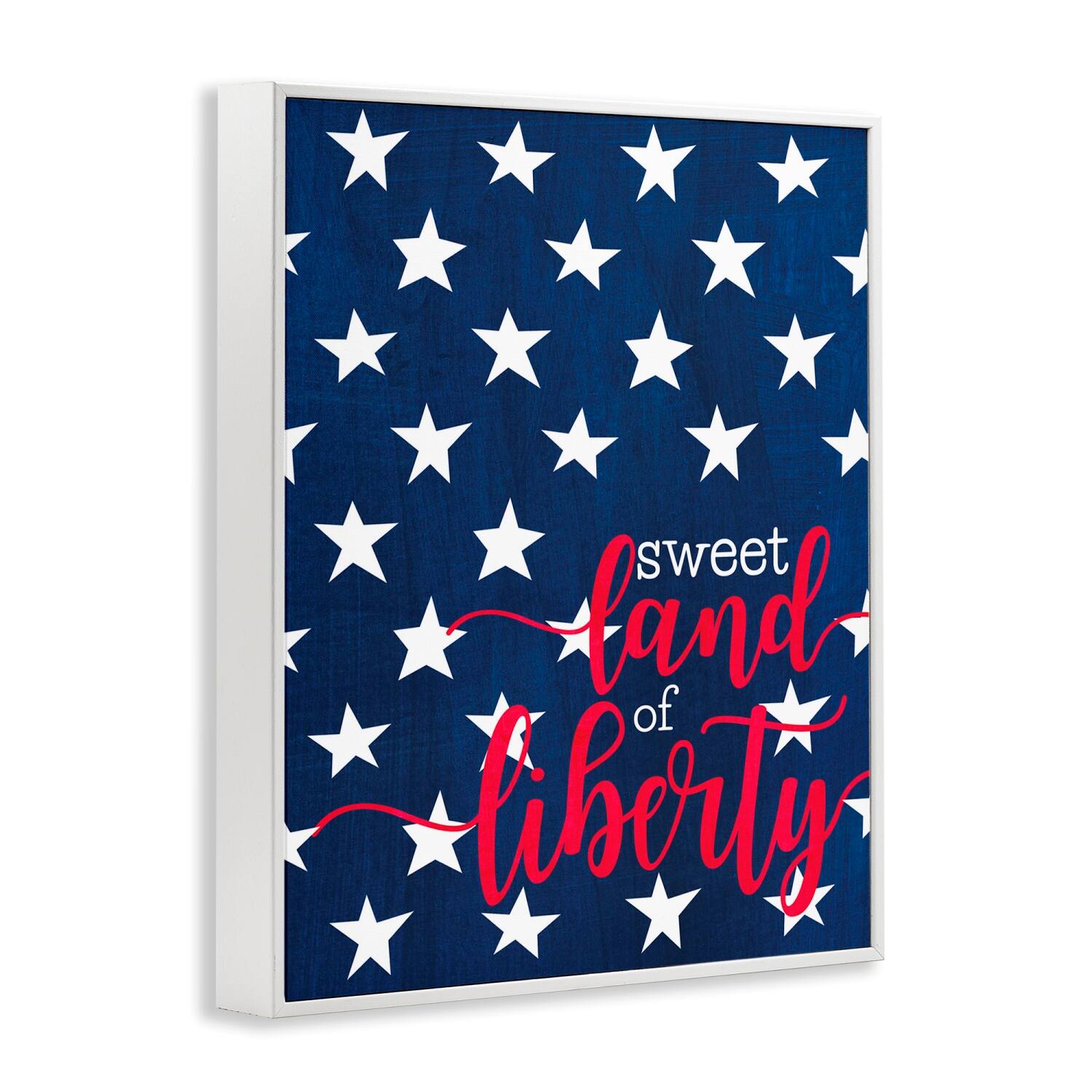 Stupell Industries Sweet Land Of Liberty Americana Framed Giclee Art