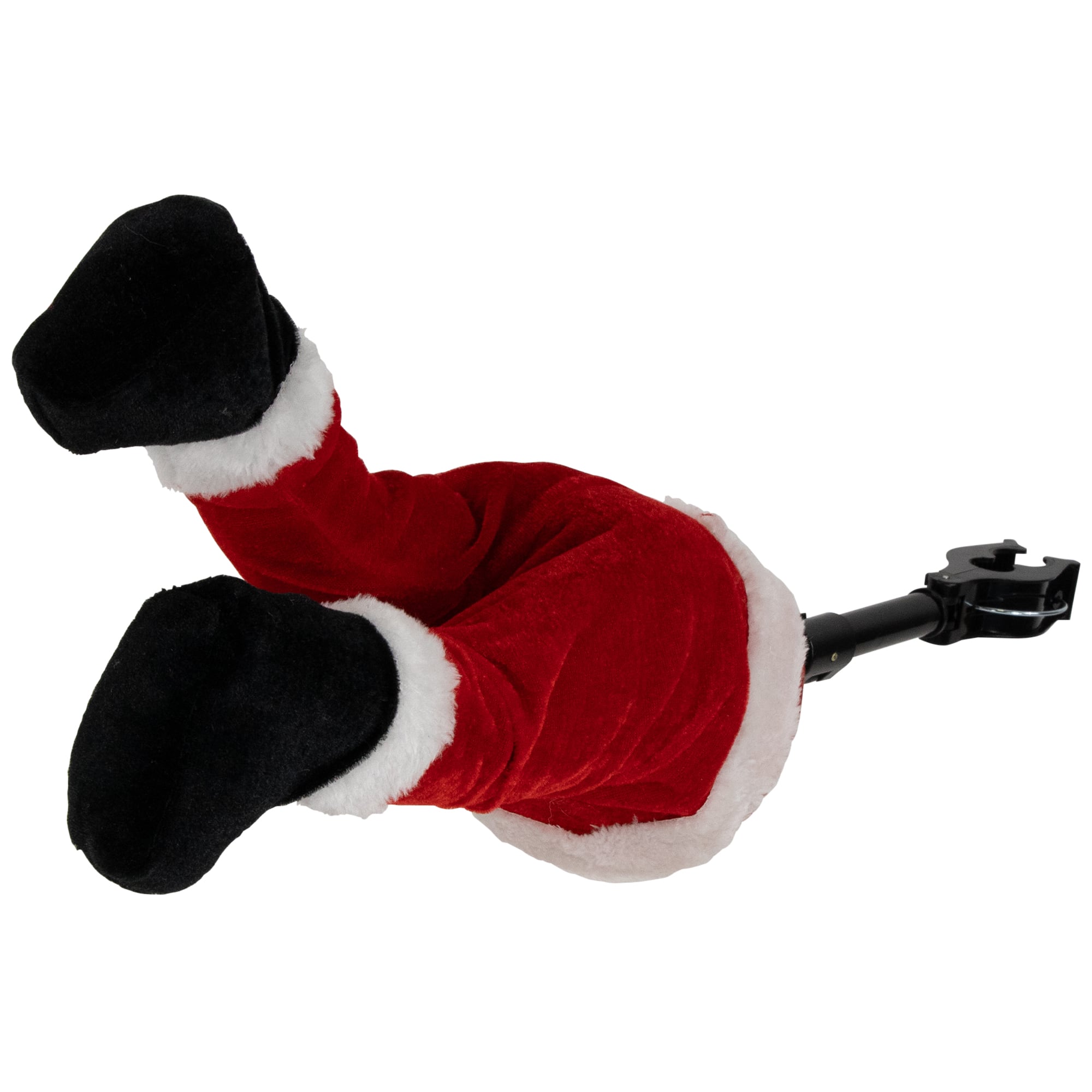 25.5" Animated & Musical Santa's Kicking Legs Christmas Decoration