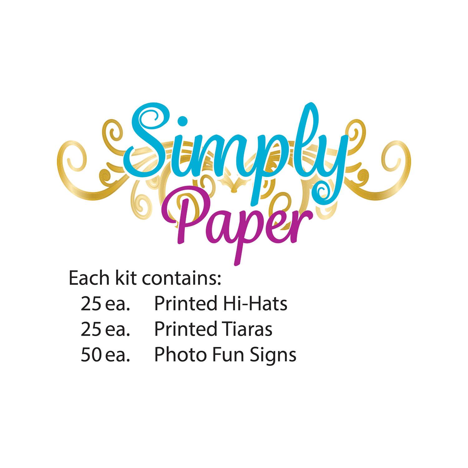 Beistle Simply Paper New Year's Eve Party Accessory Kit