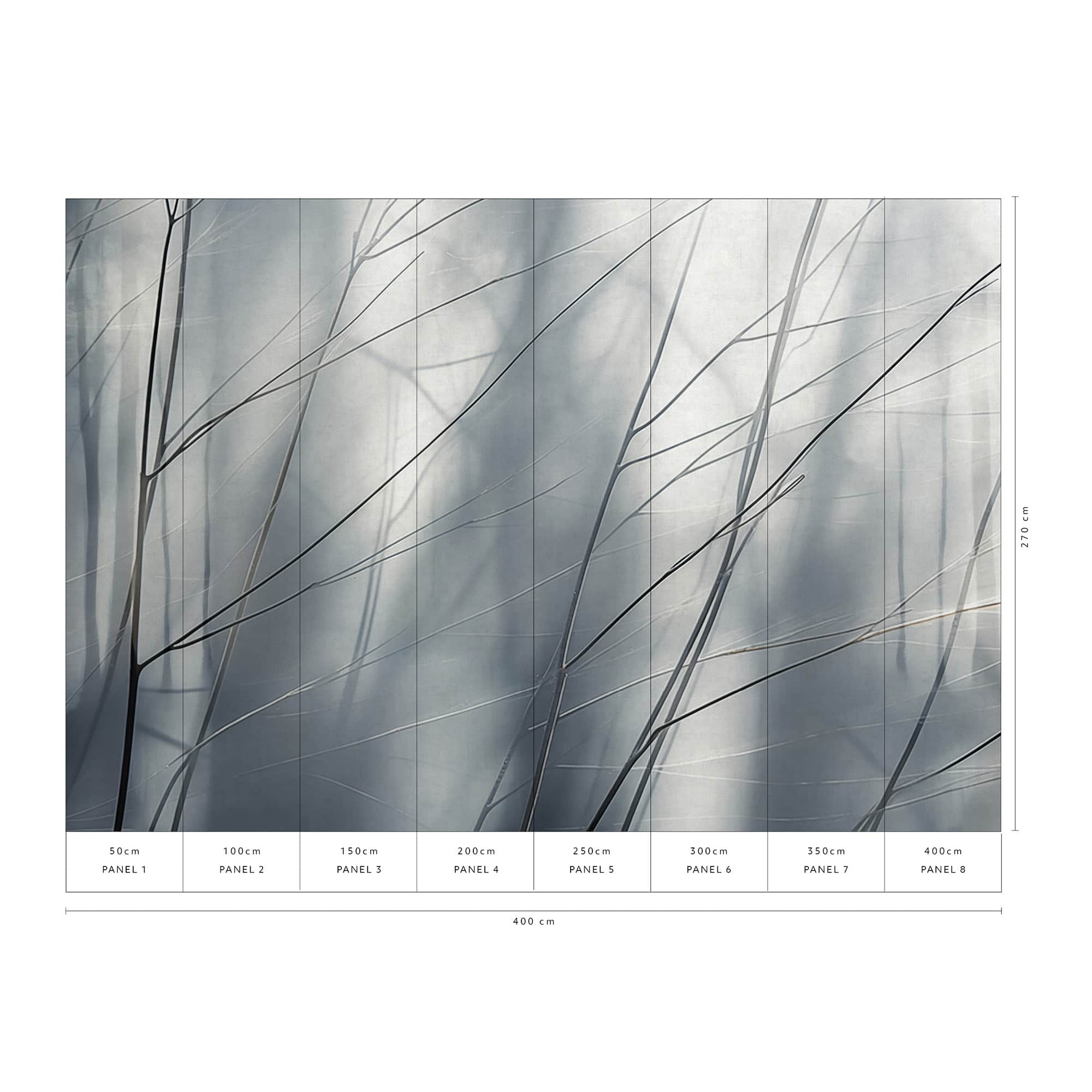 Designs Direct Aeris Gray Wall Mural