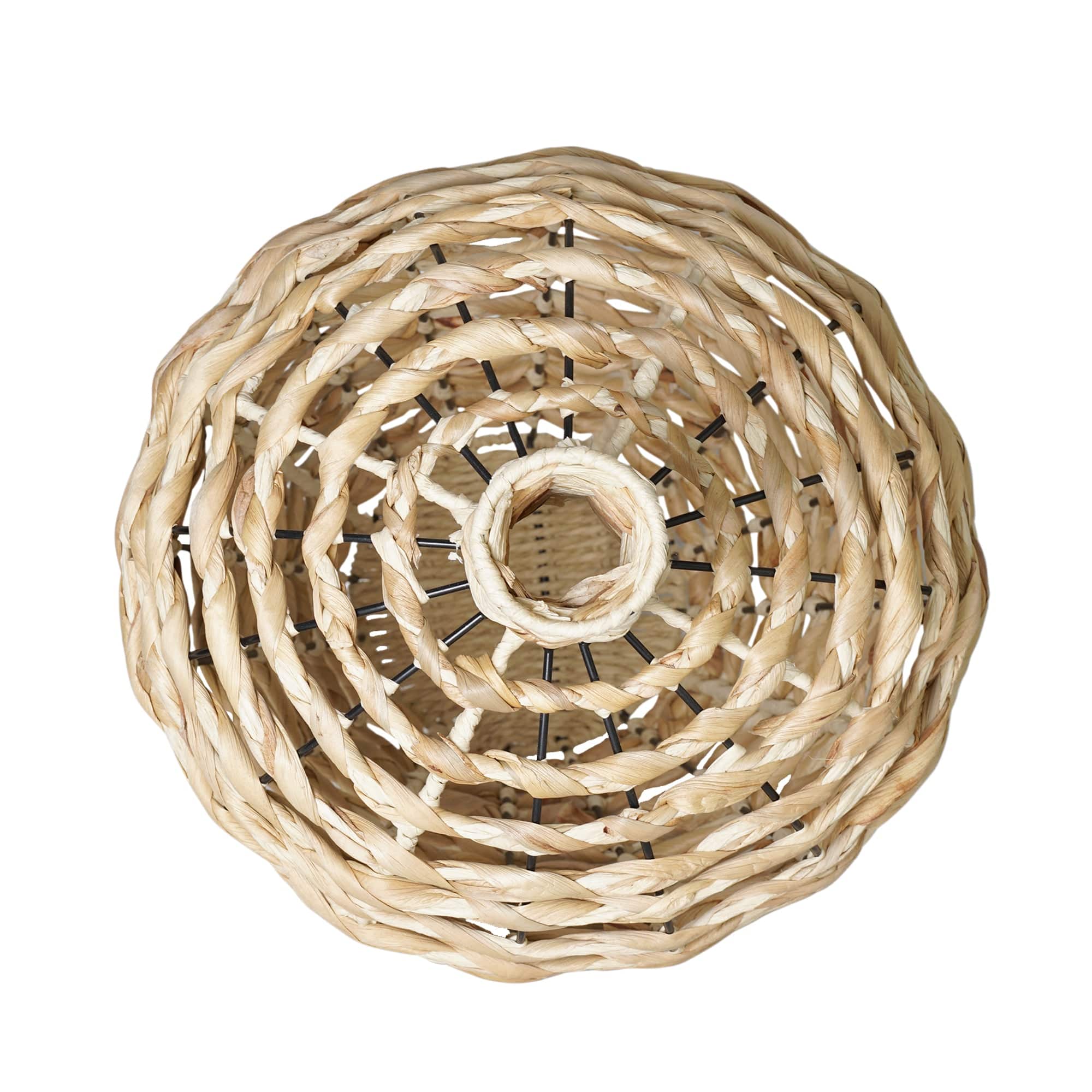 American Art Decor Turtle Grass Basket - 13.78" x 24.02"