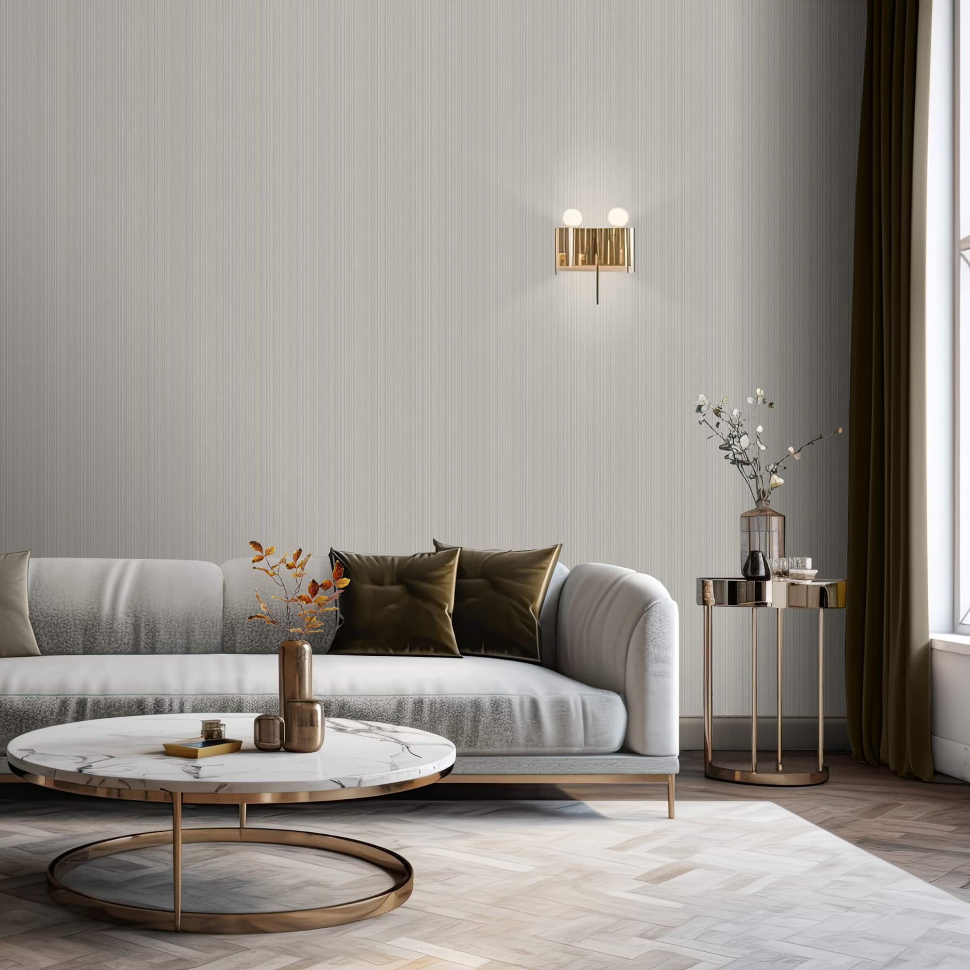 Designs Direct Glint Stria Stripe Wallpaper
