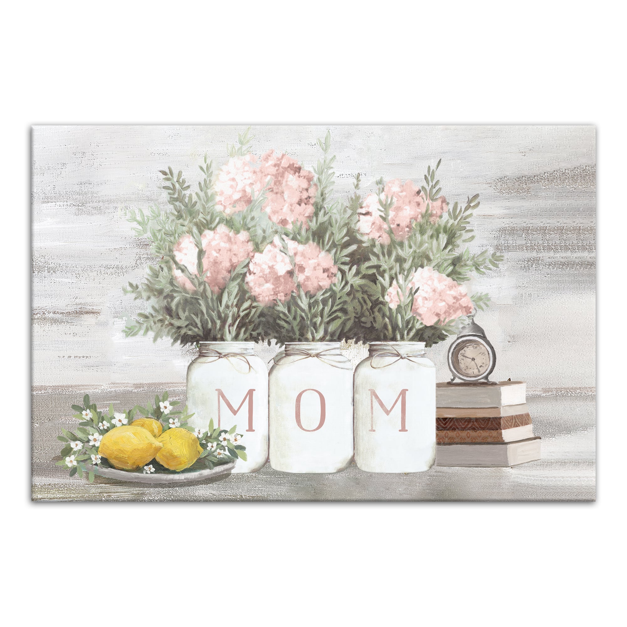 Mom Floral Still Life Canvas Wall Art