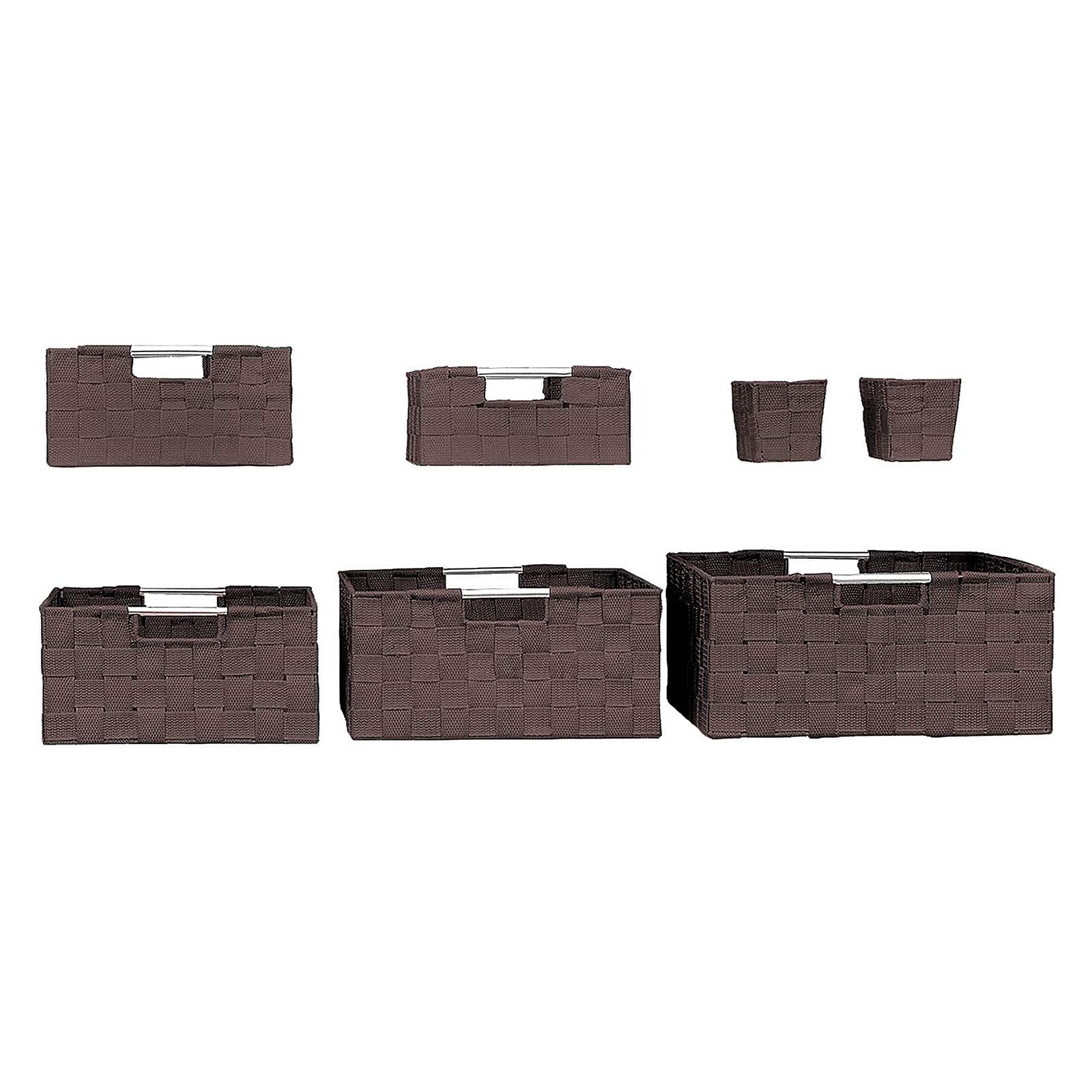 Sorbus 7-Piece Stackable Tote Basket Set with Handles