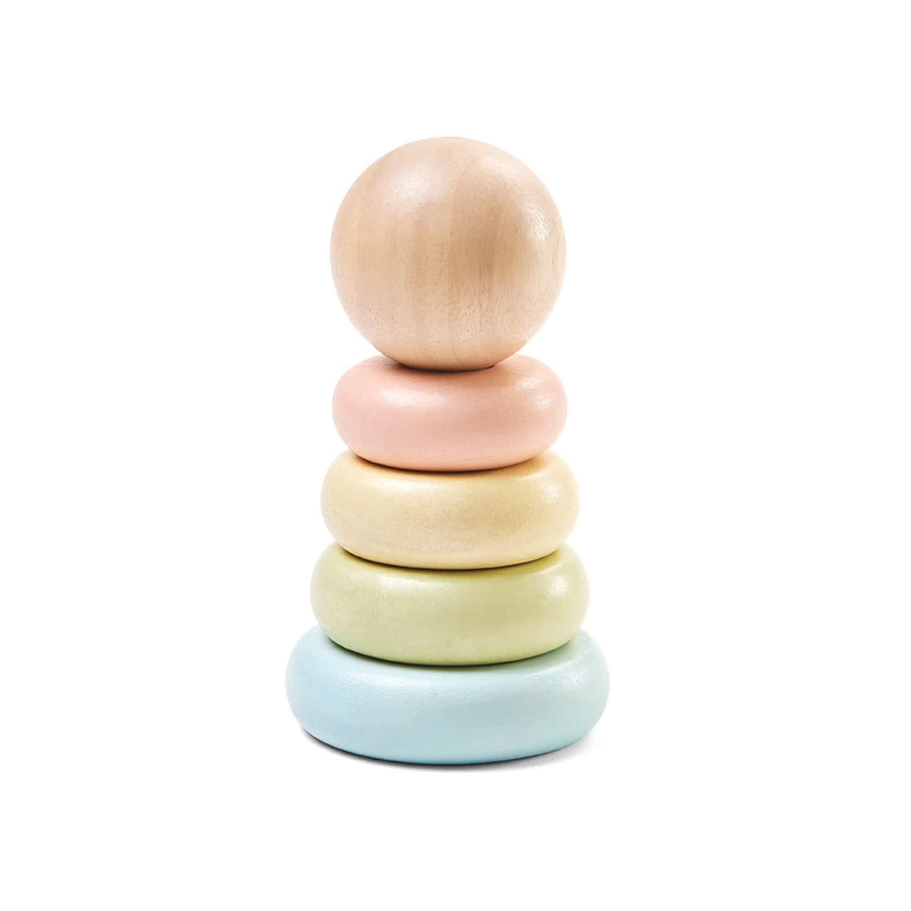 PlanToys Pastel First Stacking Ring Baby Toy Set