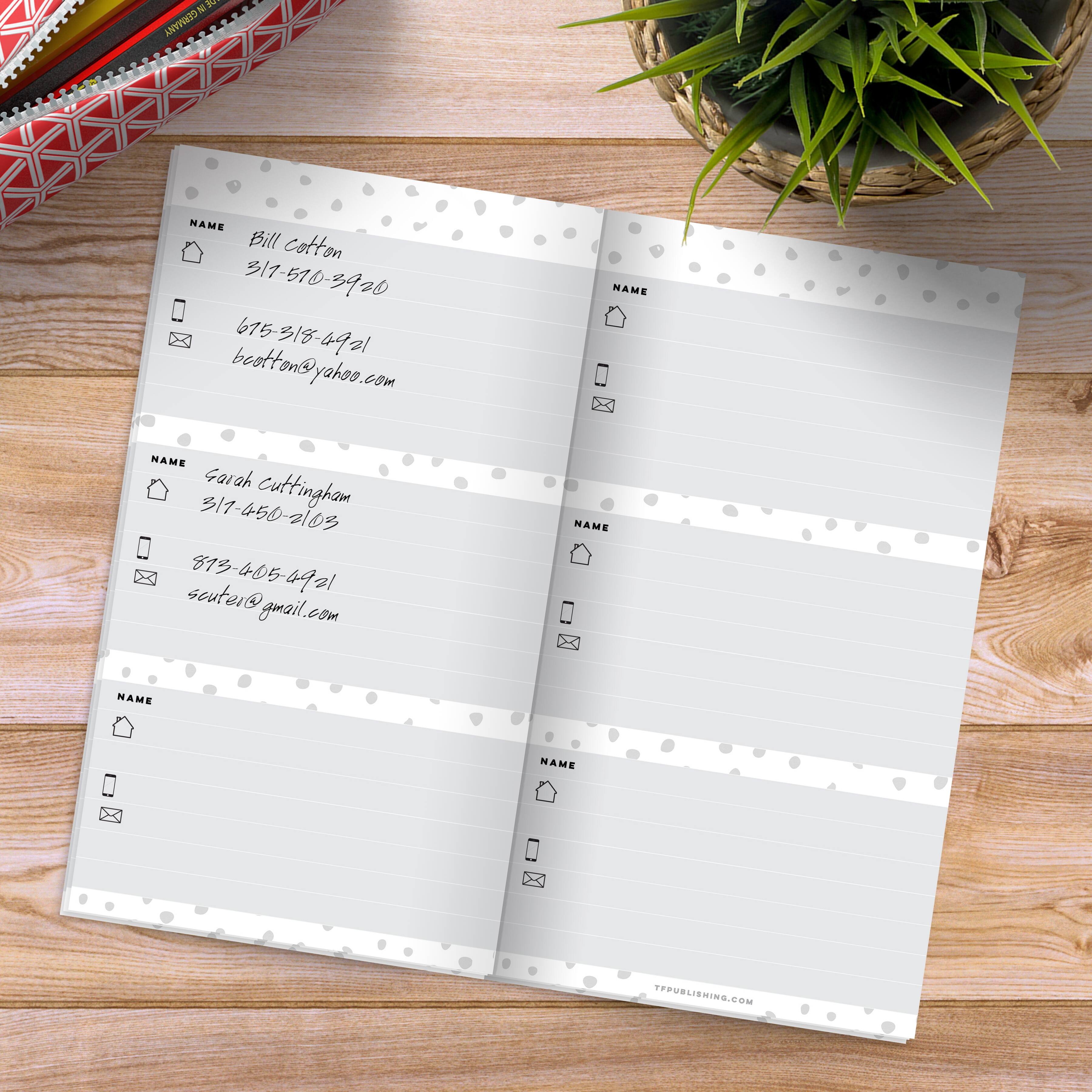 TF Publishing Cactus Address Book