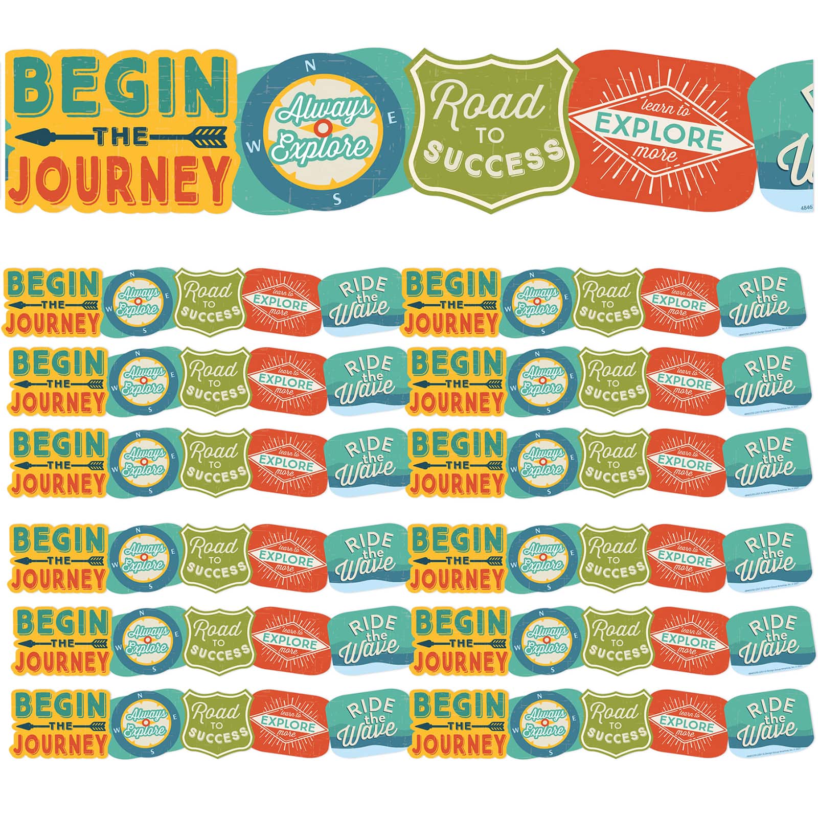 Eureka Adventurer Badges Extra Wide Deco Trim® Set