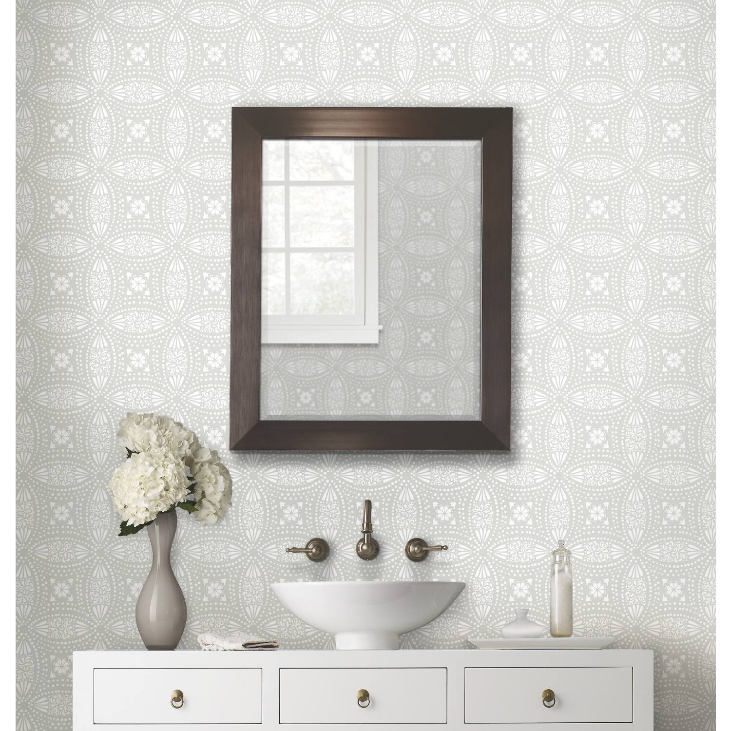 RoomMates Overlapping Medallions Peel & Stick Wallpaper