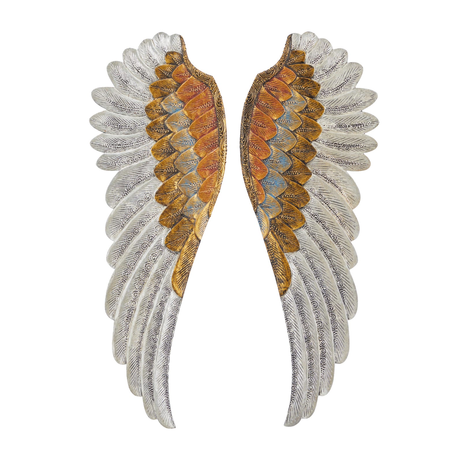 Set of 2 Gold MDF Modern Farmhouse Wall Decor, 39" x 14"
