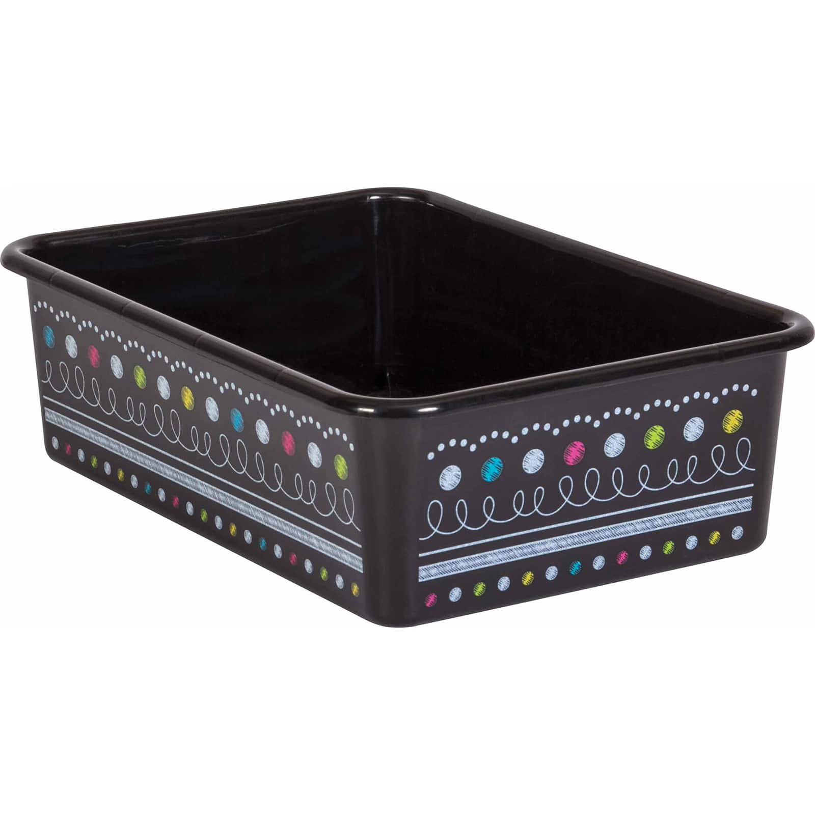 Teacher Created Resources® Chalkboard Brights Large Plastic Storage Bin, 3ct.