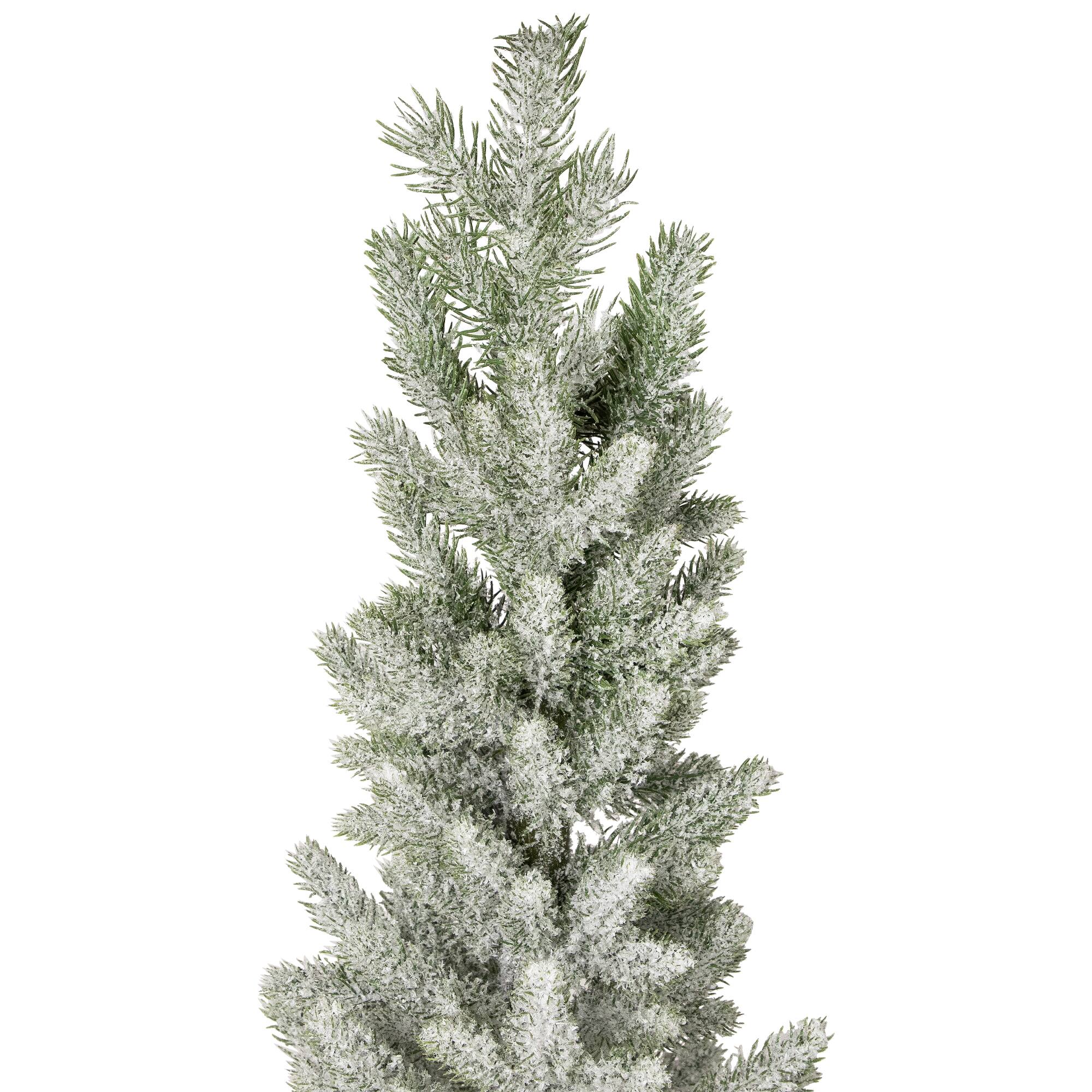 Northlight 4.5ft. Unlit Slim Flocked Norfolk Pine Artificial Christmas Tree