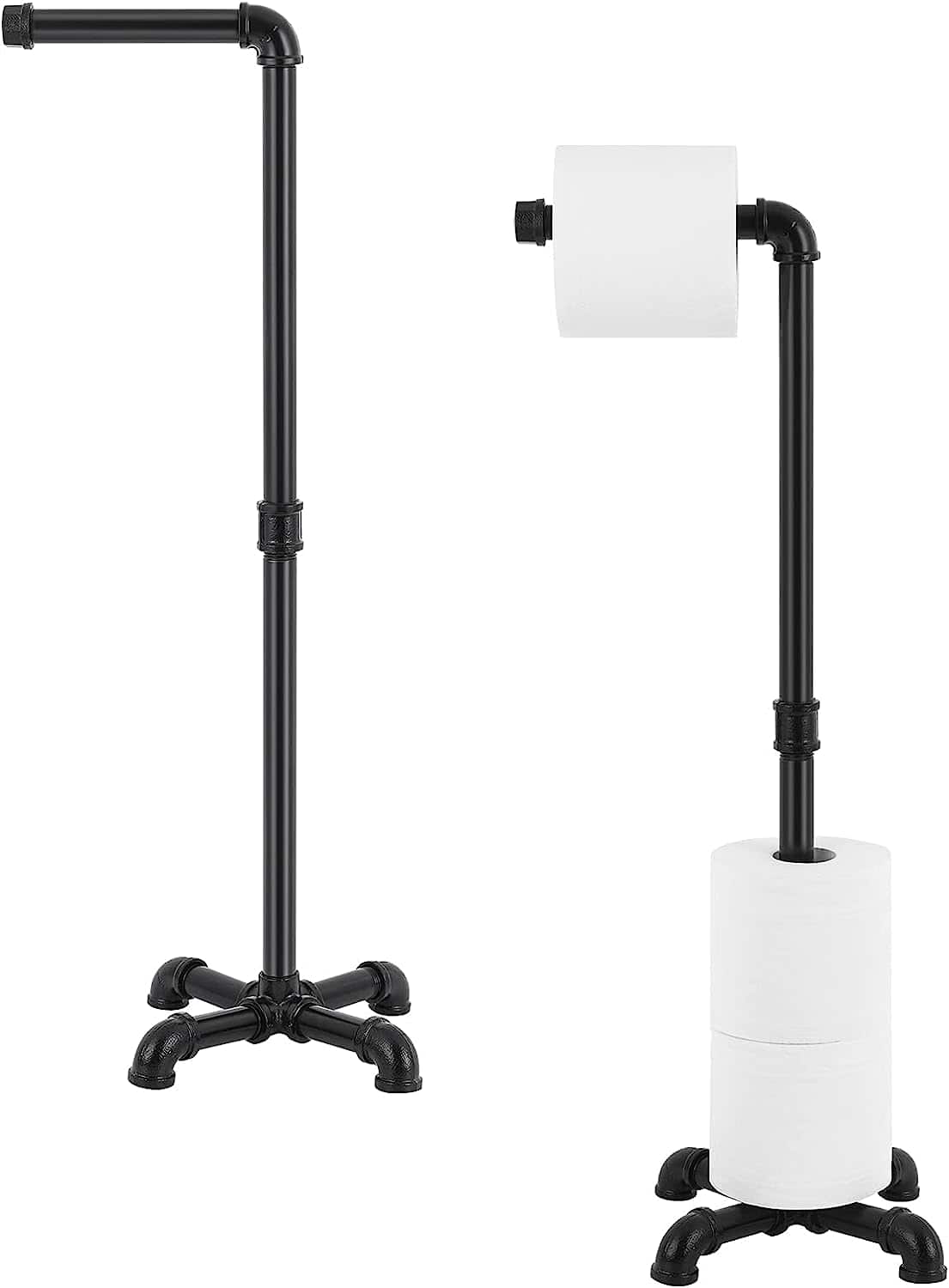 Black Toilet Paper Holder Stand, 2ct.