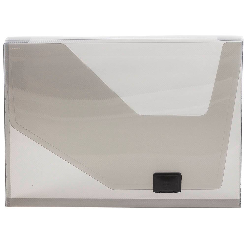 JAM Paper Plastic Box Portfolio with Side Buckle 9.75" x 13.5