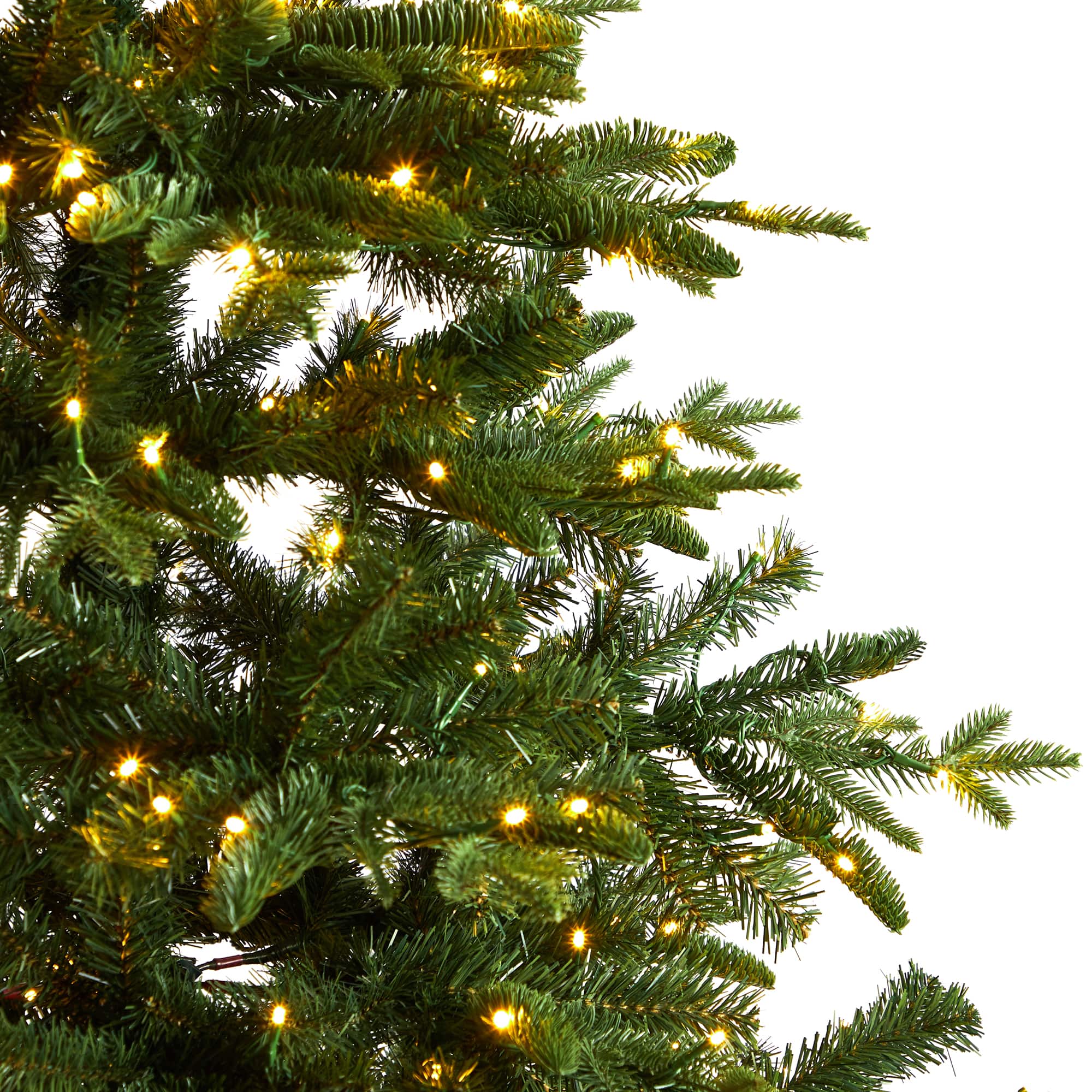 7ft. Pre-Lit Montreal Spruce Artificial Christmas Tree, Warm White LED Lights