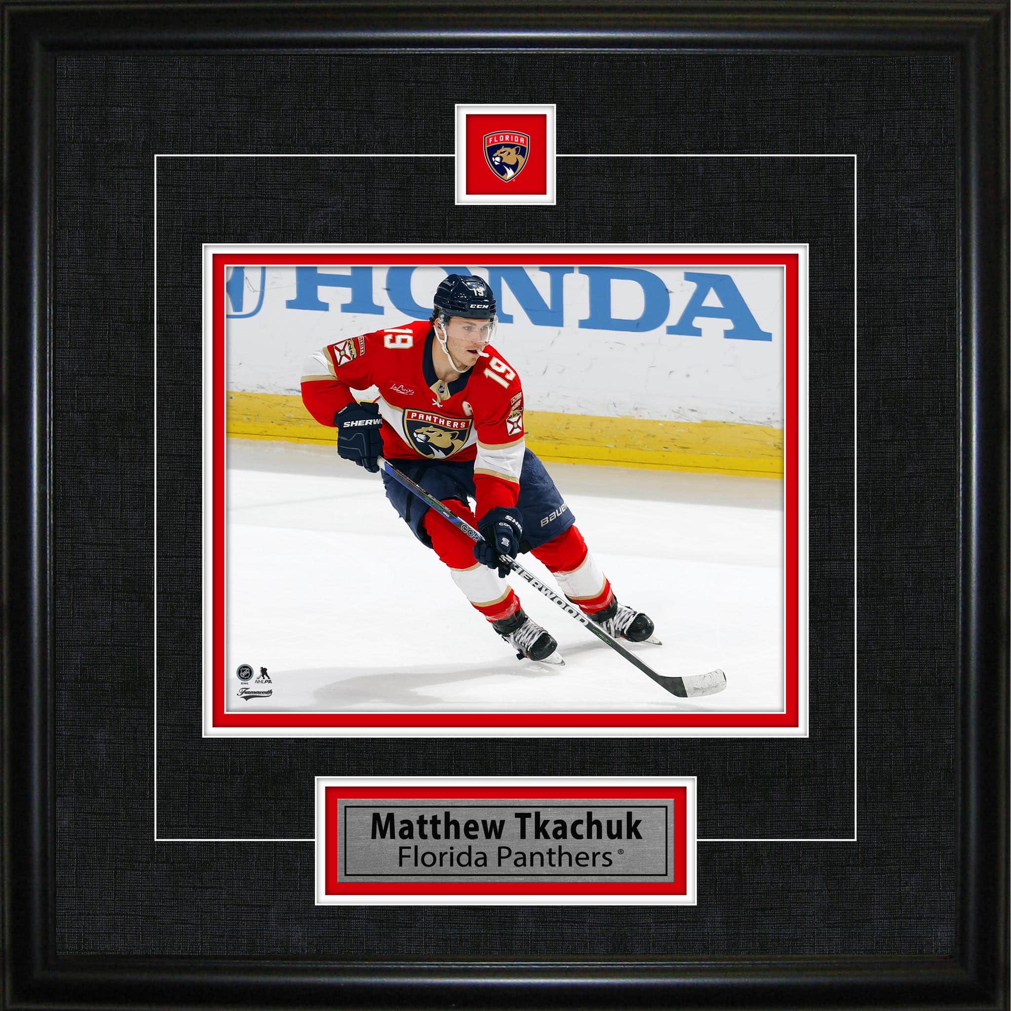 Matthew Tkachuk Framed Pin & Plate Florida Panthers 18" x 18"