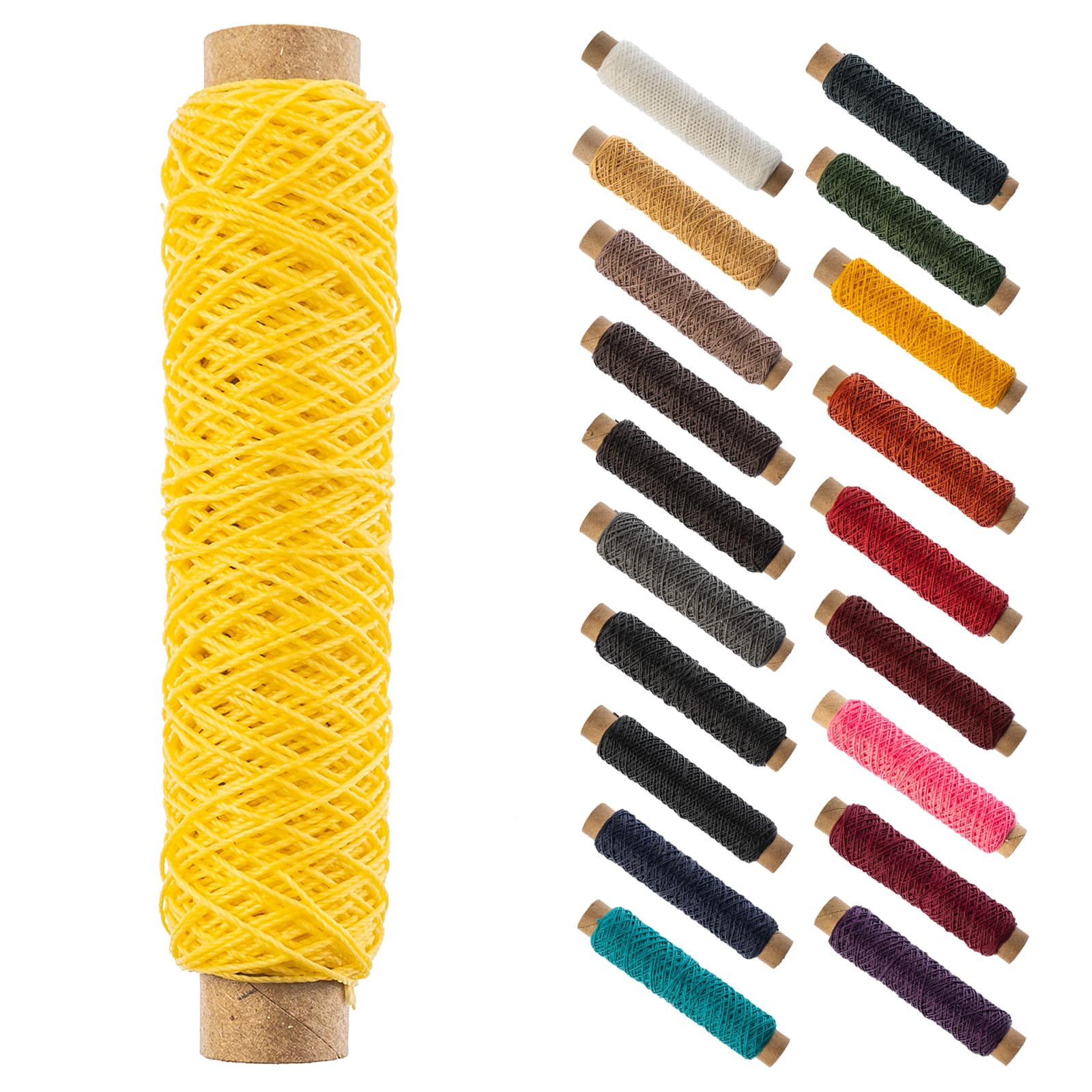 Gudebrod 0.018" 3 Ply Waxed Thread Bobbin