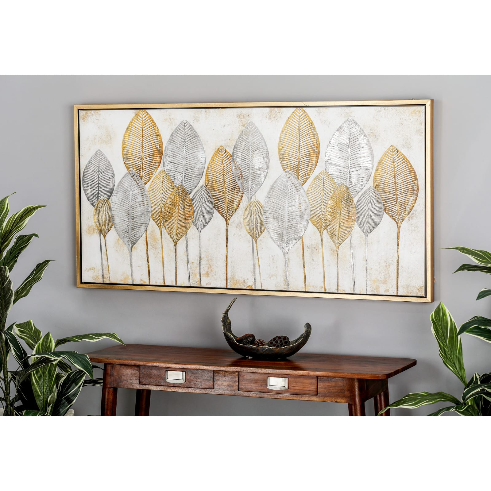 CosmoLiving by Cosmopolitan Brown Contemporary Canvas Wall Art
