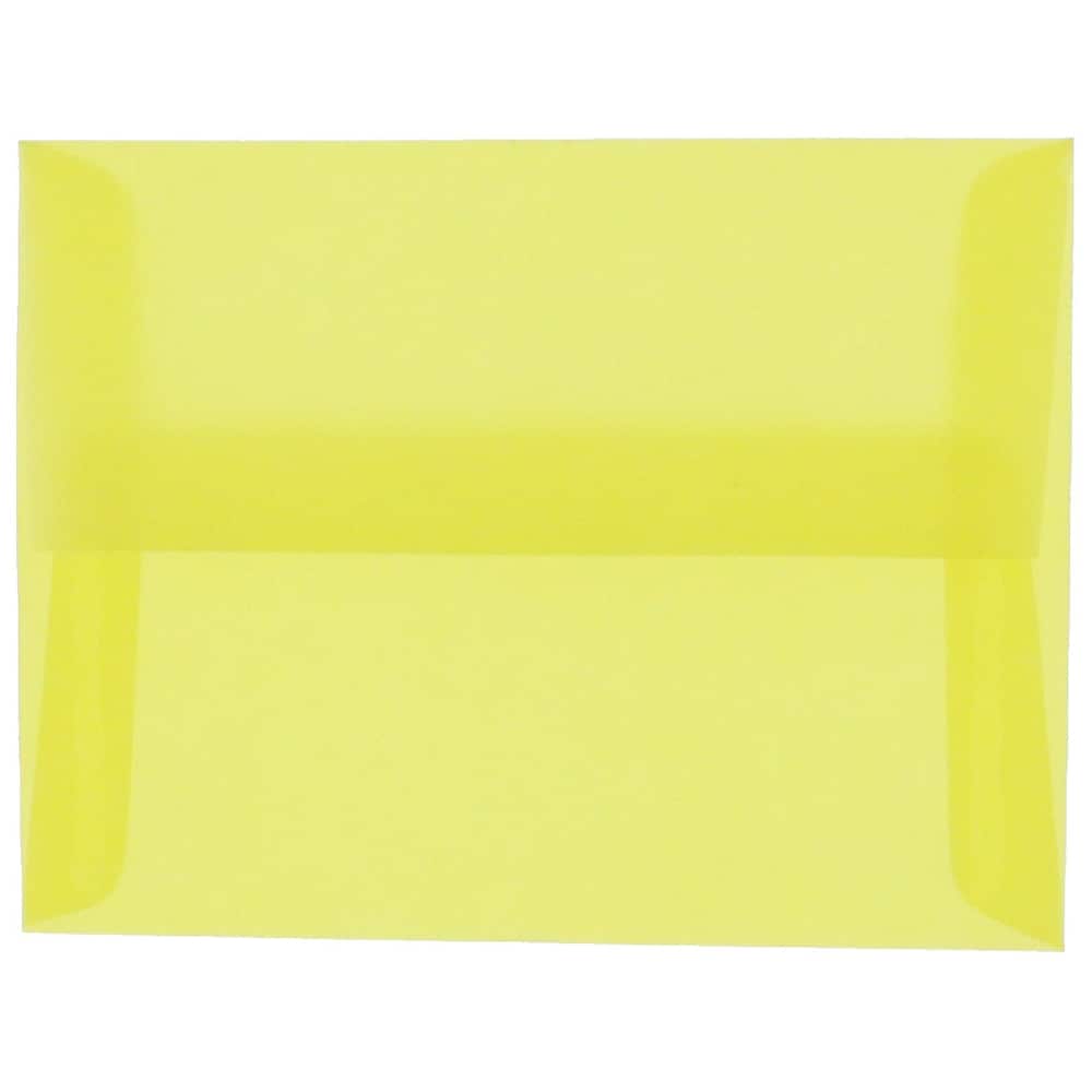 JAM Paper A1 Translucent Vellum Invitation Envelopes, 50ct.