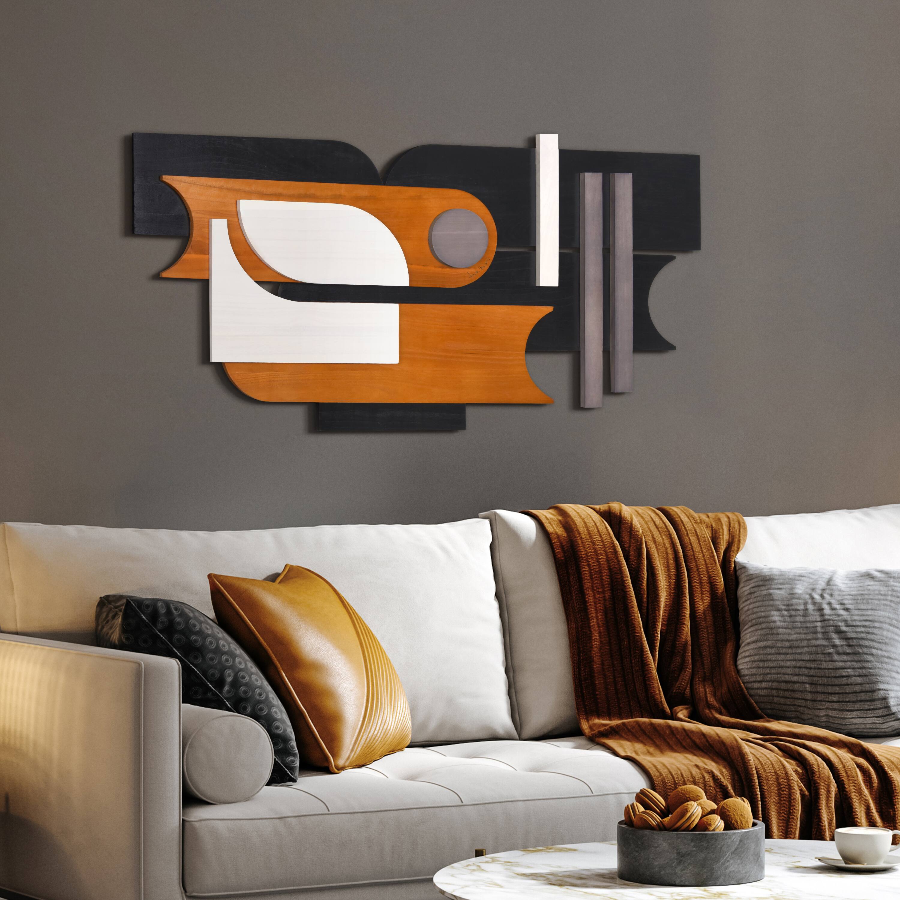 Empire Art Direct 48" x 24" Honeyed Dusk I Abstracts Wood Wall Art