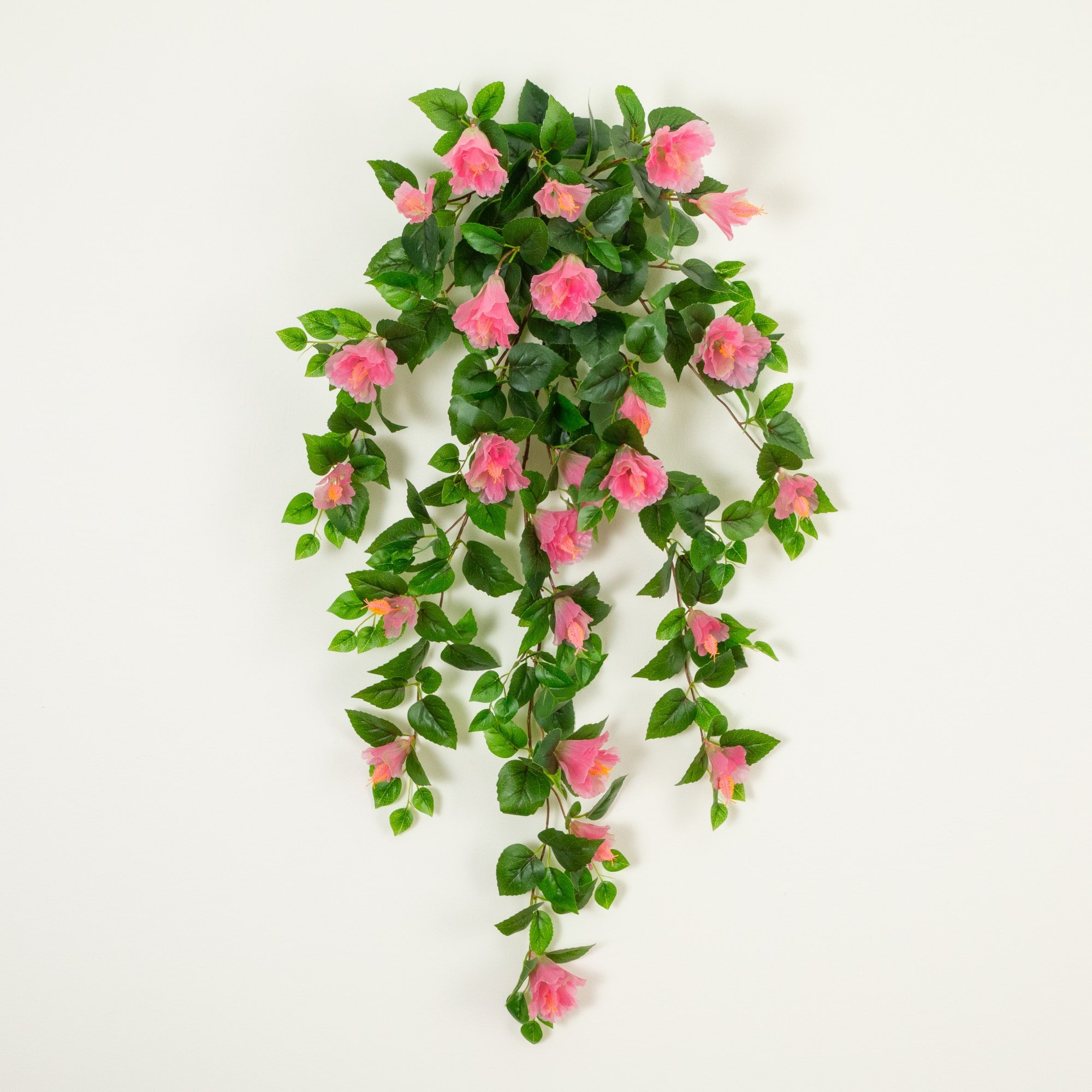 41" UV Resistant Artificial Hibiscus Hanging Plants