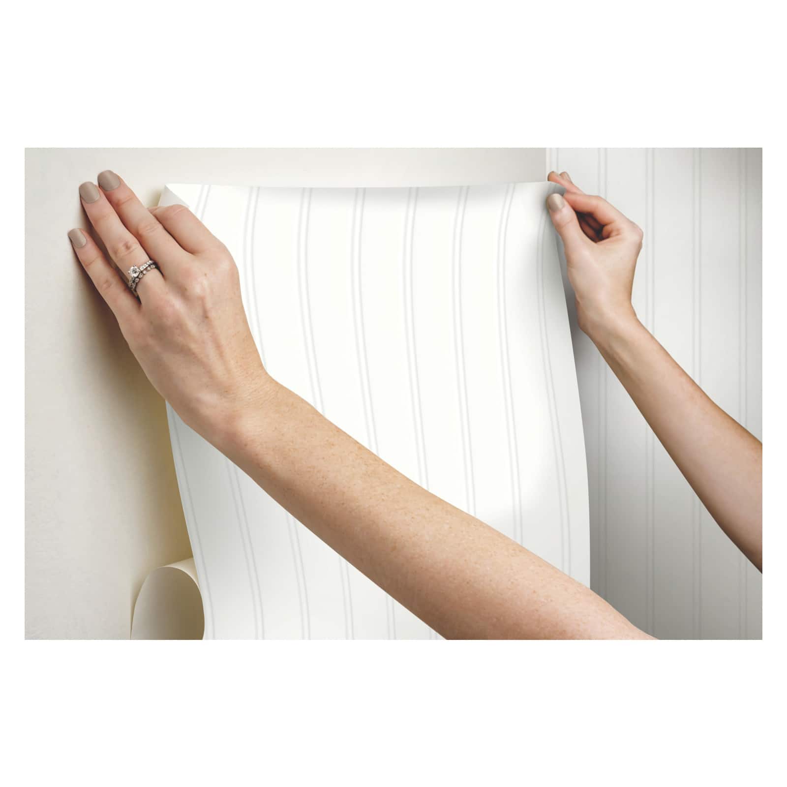 RoomMates Beadboard Peel & Stick Wallpaper