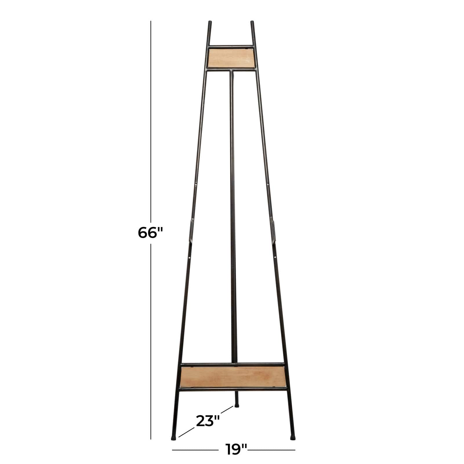66" Black Iron Industrial Easel