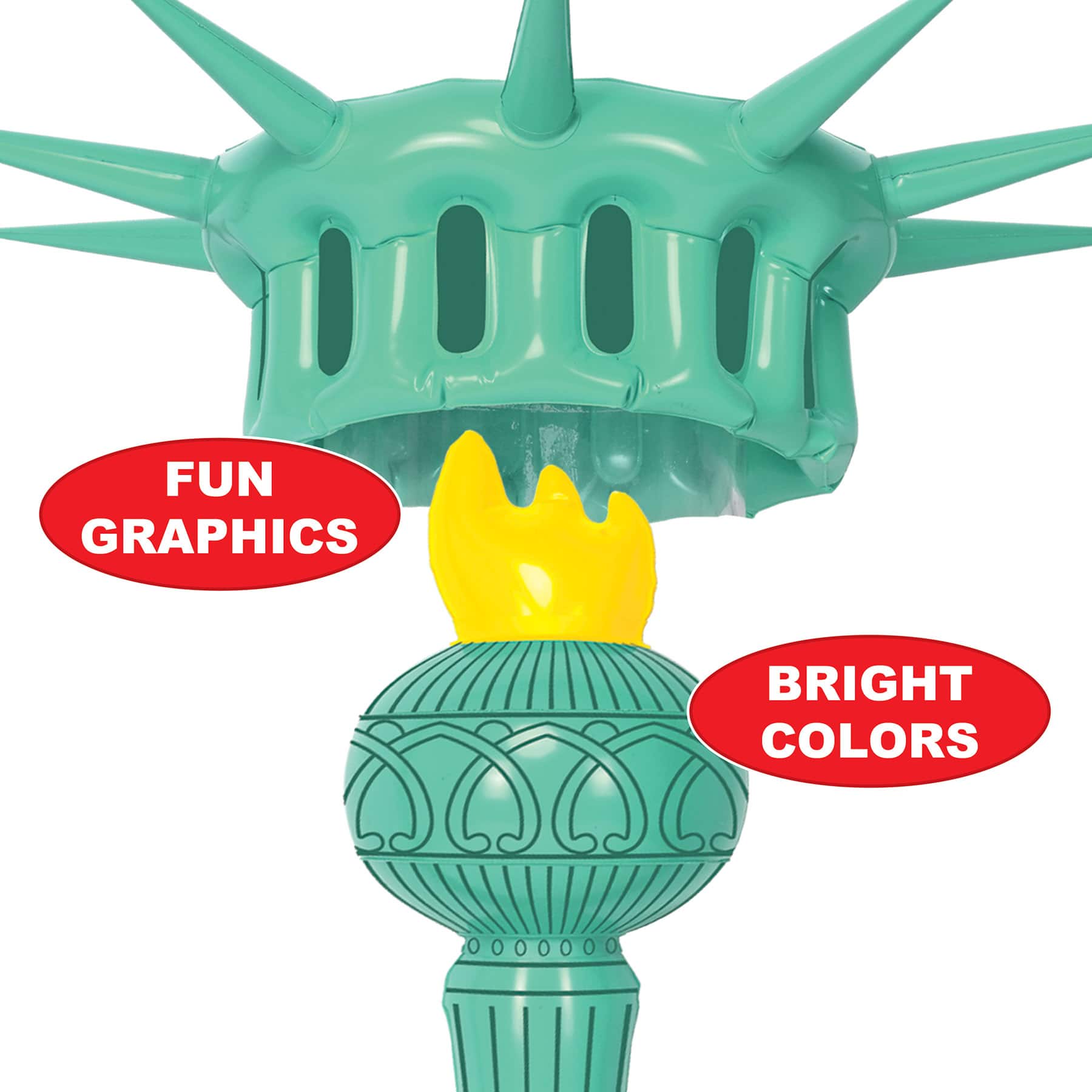Beistle Inflatable Statue of Liberty Wearable Set