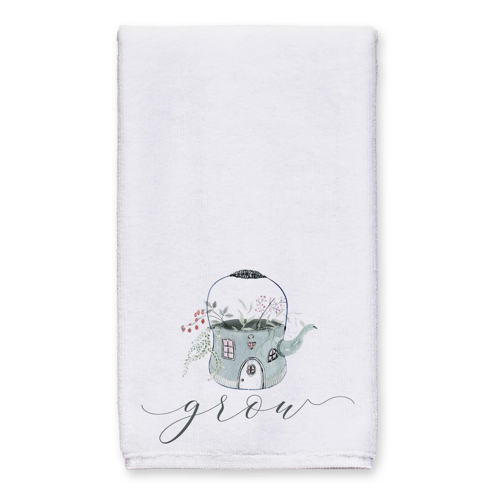 Grow Teapot Floral Tea Towel - Set of 2
